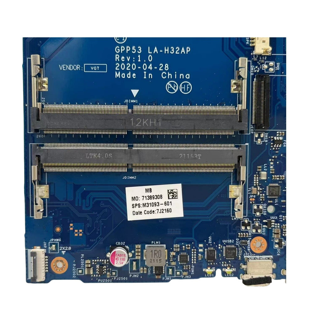 M31093-601 HP 255 G8 Laptop Motherboard LA-H32AP with Ryzen 3 3250U CPU UMA - Bighao-Era Laptop part