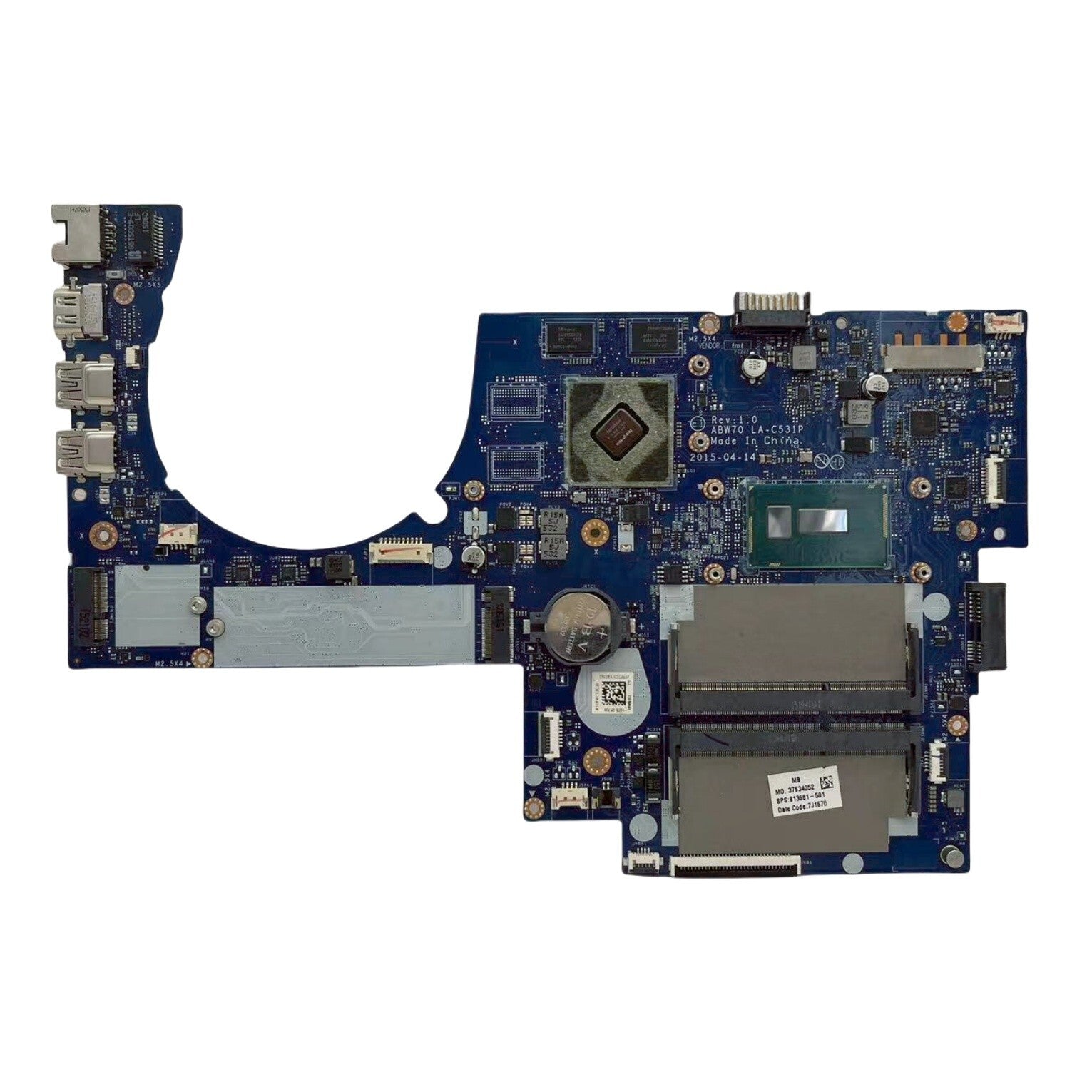 ABW70 LA-C531P HP Envy M7-N Motherboard i7-5500U GT940M-2GB 813681-601 - Bighao-Era Laptop part