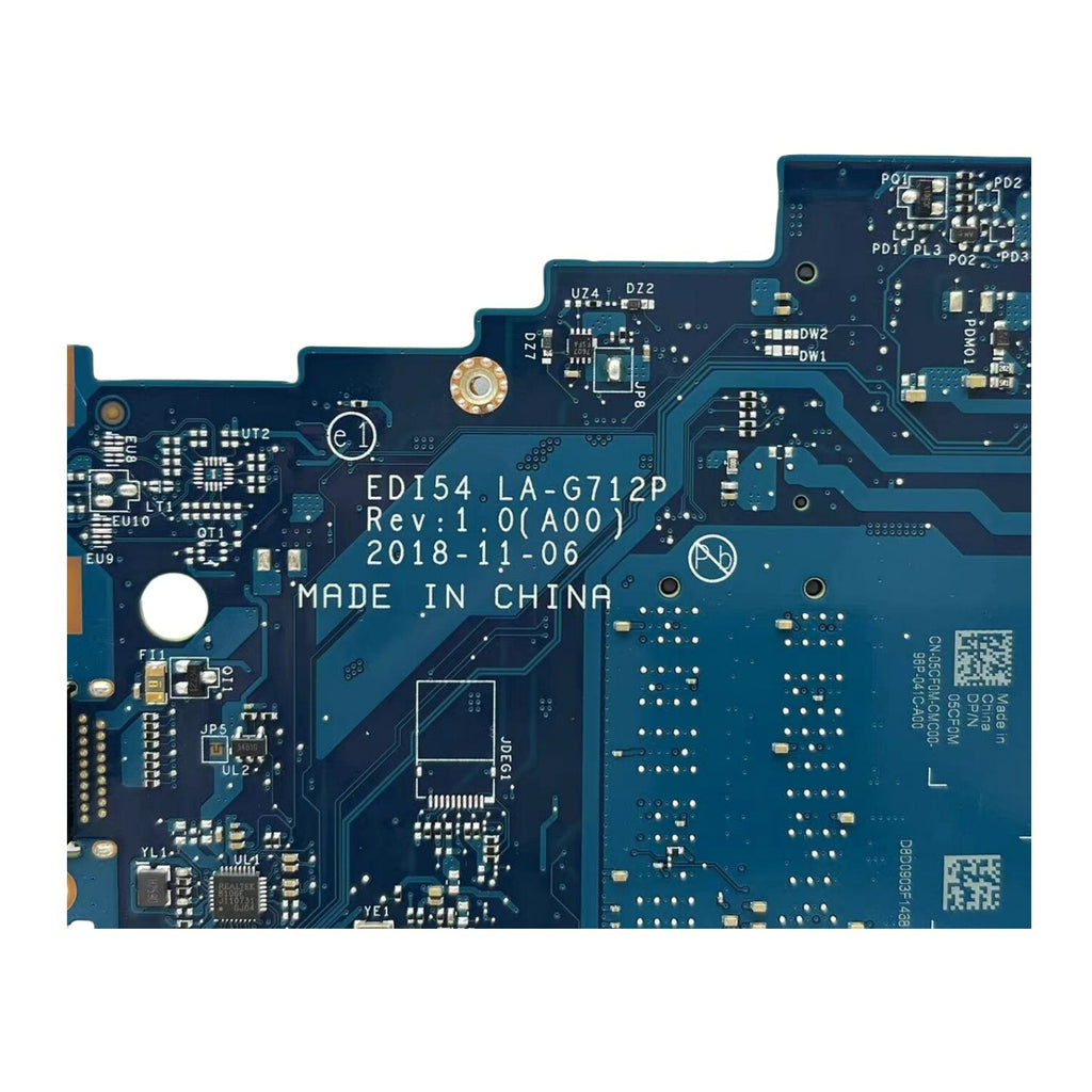 LA-G712P Motherboard for Dell 3480, 3580, 3583, 3780, i7-8565U Mainboard 05CF0M - Bighao-Era Laptop part