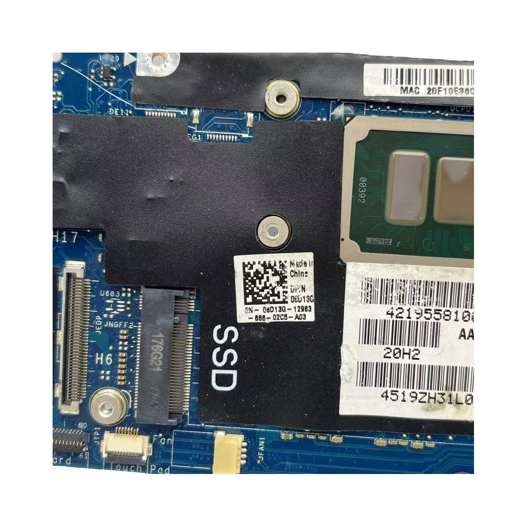 Dell XPS 13 9350 Motherboard LA-C881P with 8GB RAM i7-6500U CPU CN-06D13G - Bighao-Era Laptop part