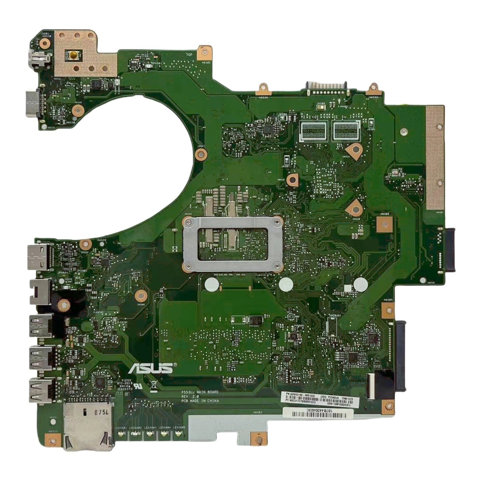 ASUS P553UJ Motherboard 60NX0140-MB1020 for P2540UA P2540UJ PE553UA with i5-7200 - Bighao-Era Laptop part