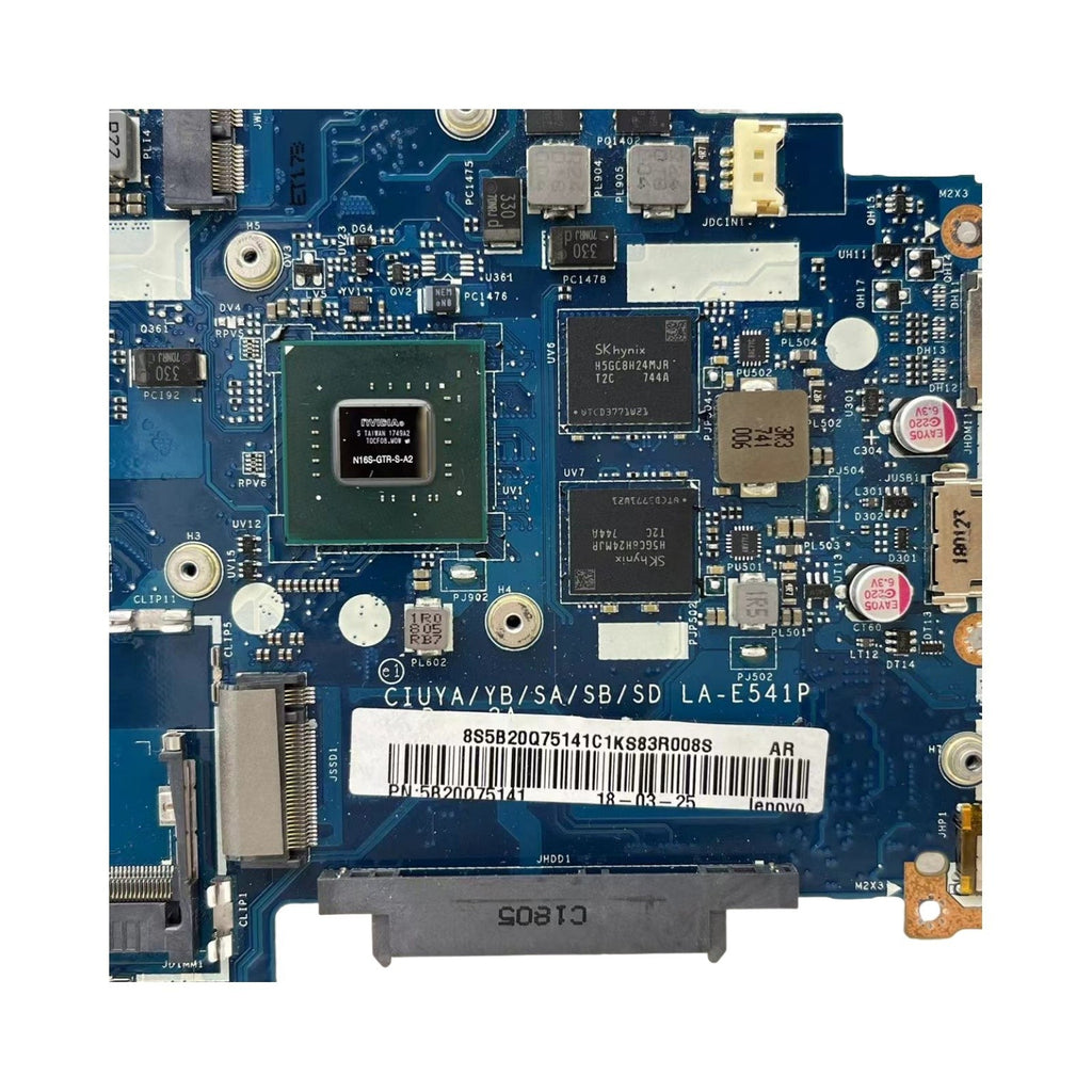 5B20Q75141 Lenovo Flex 5-1570 Motherboard LA-E541P with i7-8550U 130MX 2G - Bighao-Era Laptop part