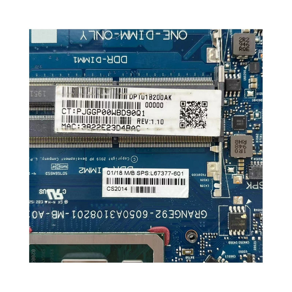 HP 240 G7 14-CK Motherboard 6050A3108201 for i5-10210U CPU L67377-601 - Bighao-Era Laptop part