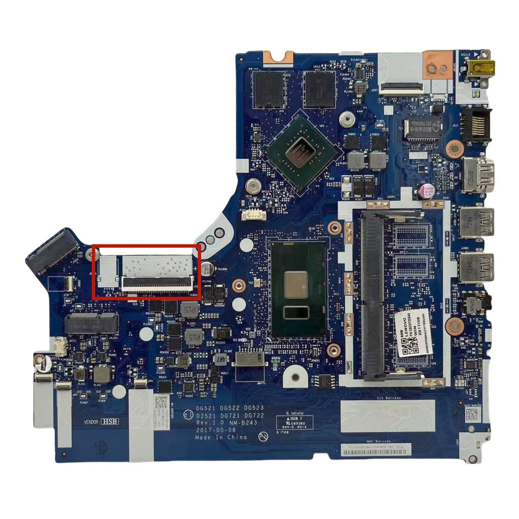 5B20P25844 For Lenovo ideapad 320-17IKB Motherboard i7-7500U 940MX-4G NM-B243 - Bighao-Era Laptop part