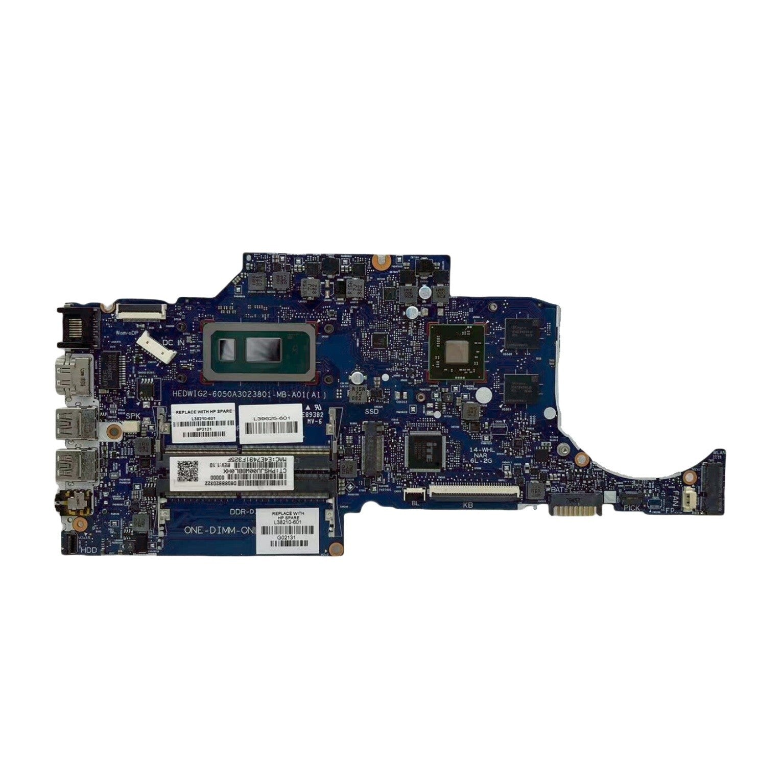 HP 14-CF Motherboard i5-8265U 6050A3023801 with R7 M440 2GB GPU L38210-601 - Bighao-Era Laptop part