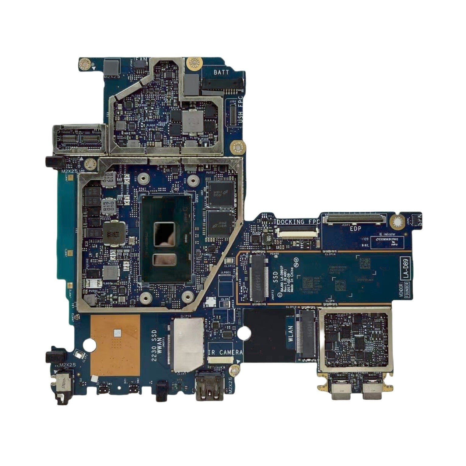 HPCDV LA-D891P Dell Latitude 5285 Motherboard i5-7200U CPU 8GB CN-0HPCDV - Bighao-Era Laptop part