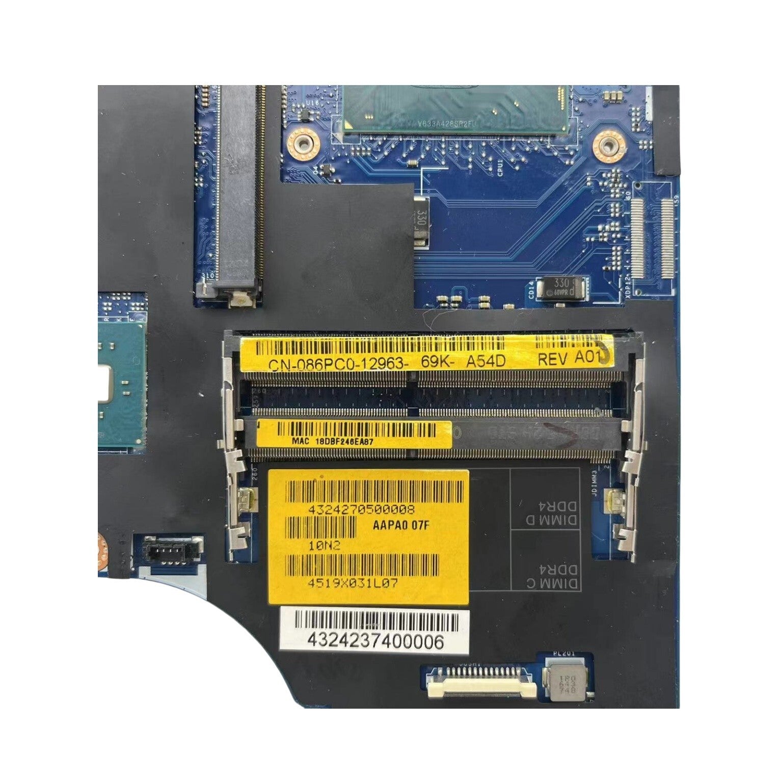 LA-C541P Dell Precision 7510 Motherboard 086PC0 with Core i7-6820HQ CPU - Bighao-Era Laptop part