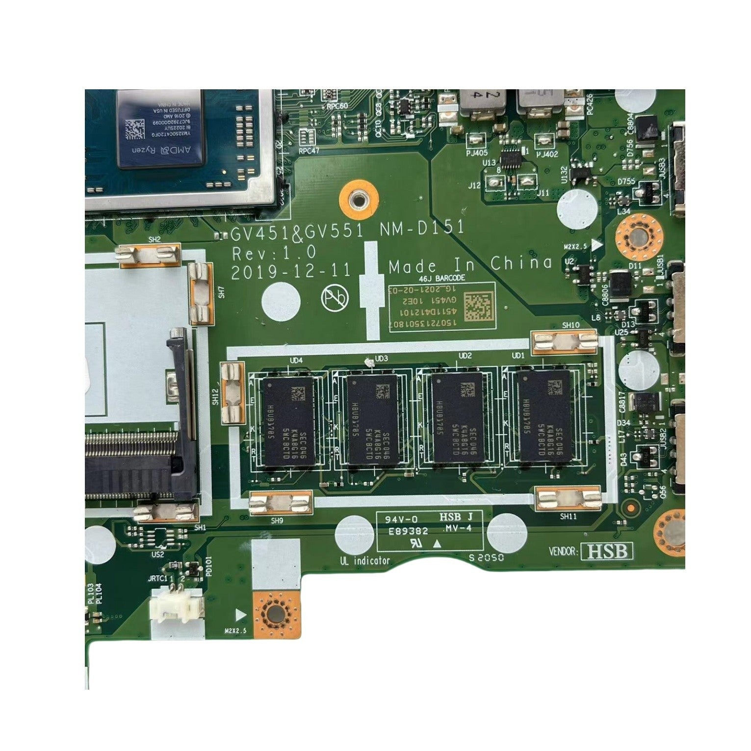 NM-D151 Lenovo V14-ADA Motherboard for AMD Ryzen 3 3250u, 4GB - 5B20S44341 - Bighao-Era Laptop part