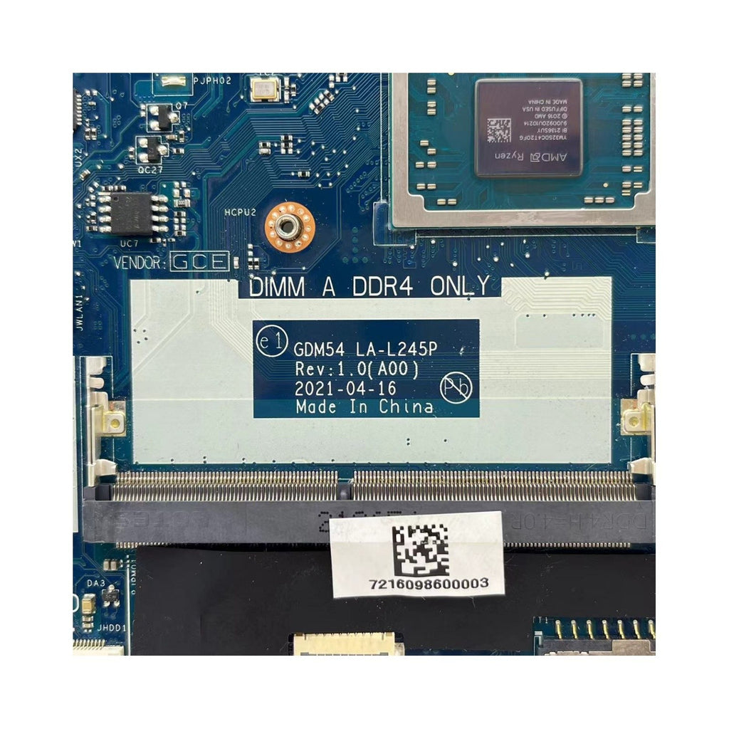 LA-L245P Dell Inspiron 15 3515 Motherboard GDM54 0G62VR with R3-3250U - Bighao-Era Laptop part