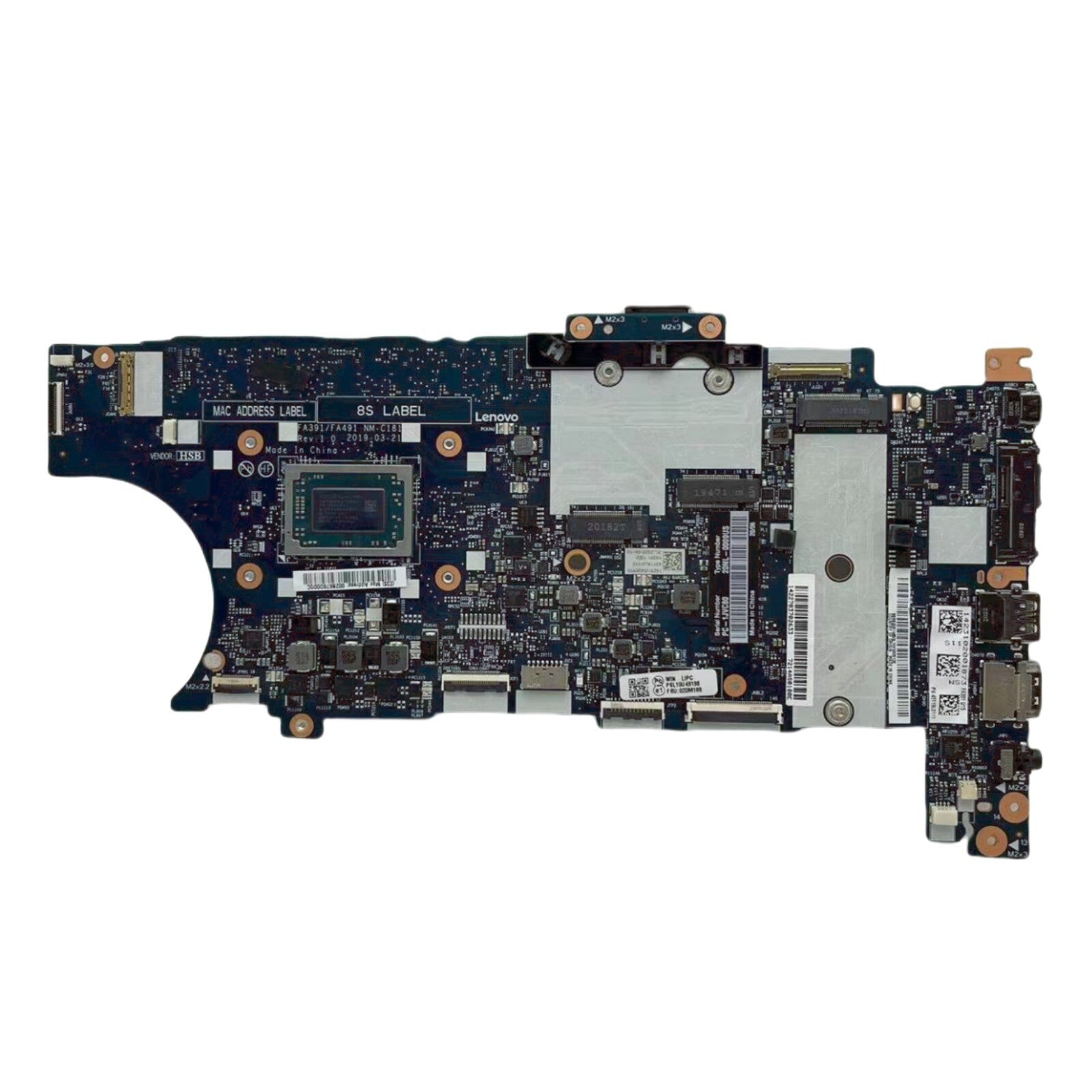 FRU:02DM189 Lenovo ThinkPad X395 Motherboard NM-C181 AMD R5-3500U 8GB - Bighao-Era Laptop part
