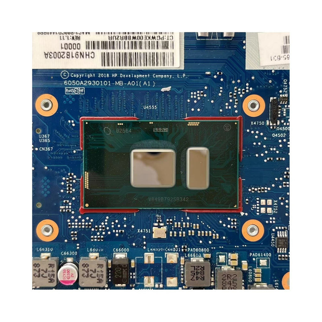 HP Elitebook 640 G4 Motherboard 6050A2930101 L09565-001/601 i5-7200U CPU - Bighao-Era Laptop part