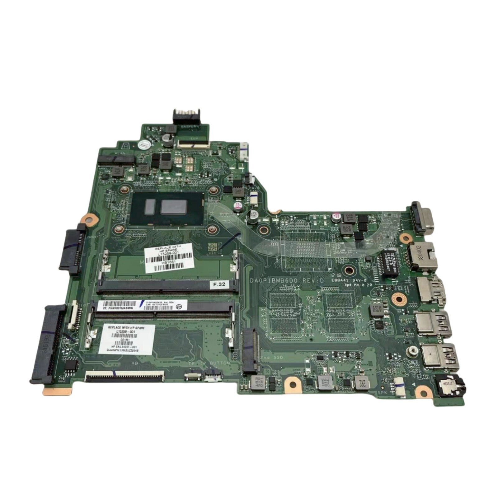HP Pavilion 240 G6 Motherboard DA0P1BMB6D0 with Intel i3-6006U CPU - Bighao-Era Laptop part