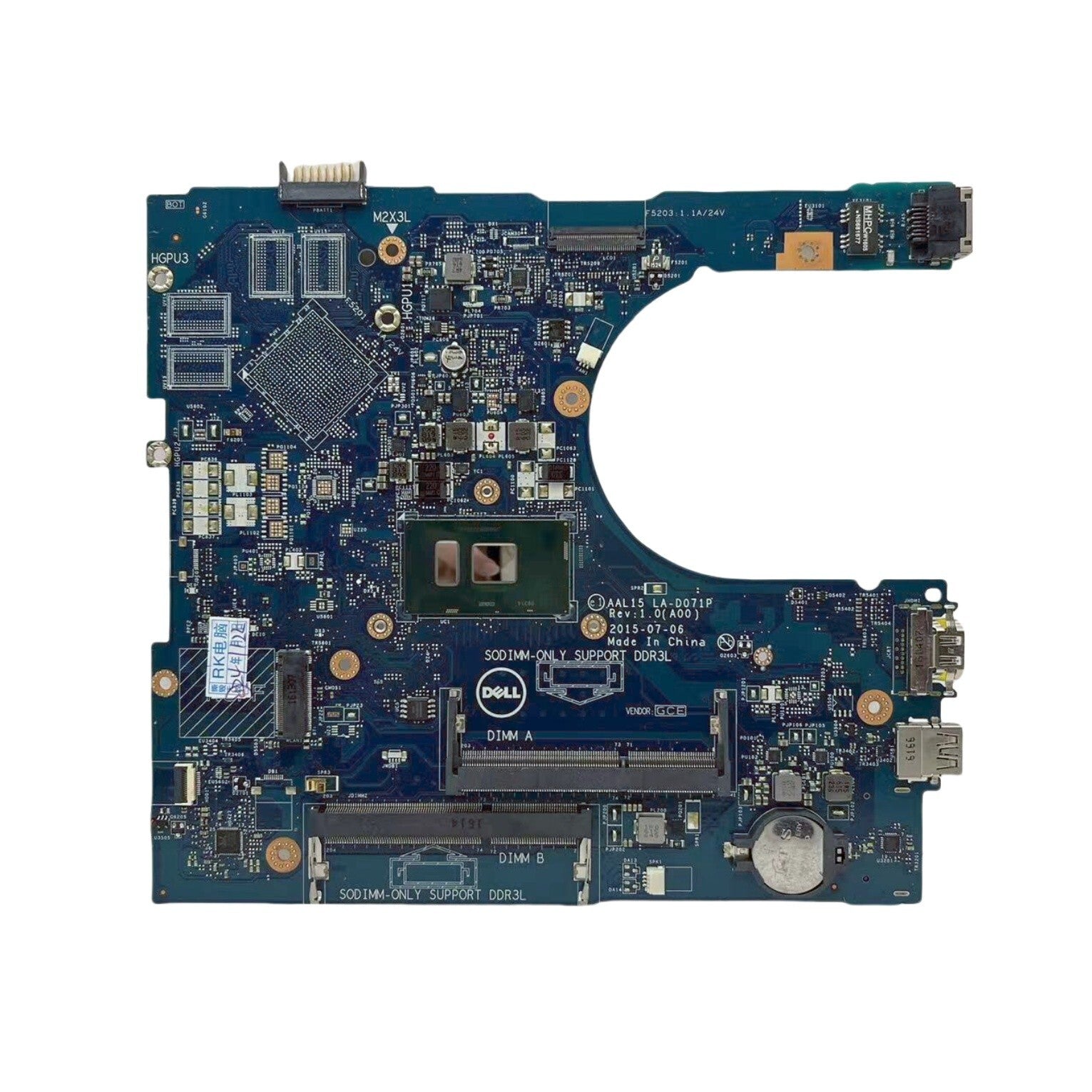 Dell Inspiron 5559 Motherboard LA-D071P with i7-6500U CPU UMA - Bighao-Era Laptop part