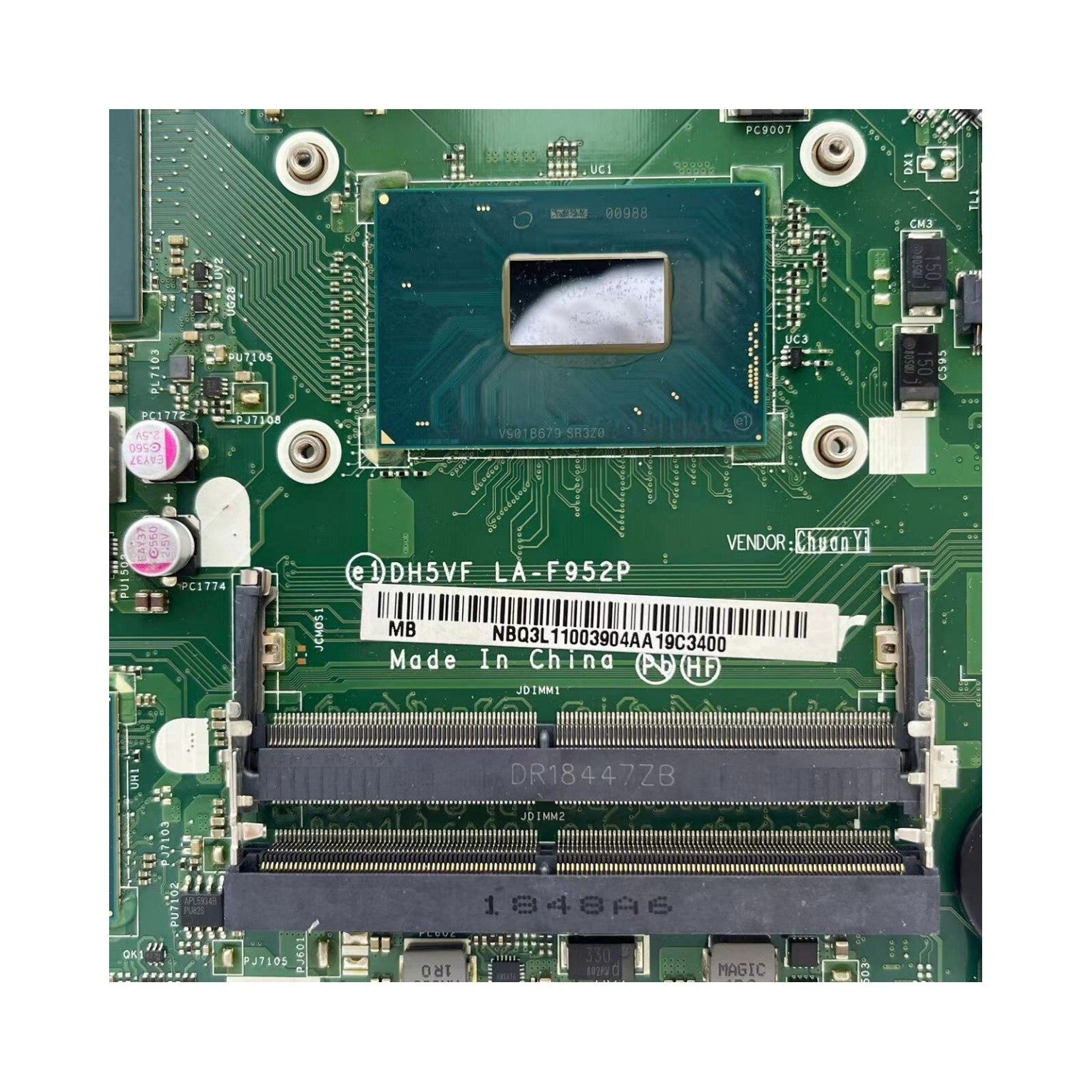 NBQ3L11003 LA-F952P For Acer Nitro AN515-53 Motherboard GTX1050Ti 4G i5-8300H - Bighao-Era Laptop part