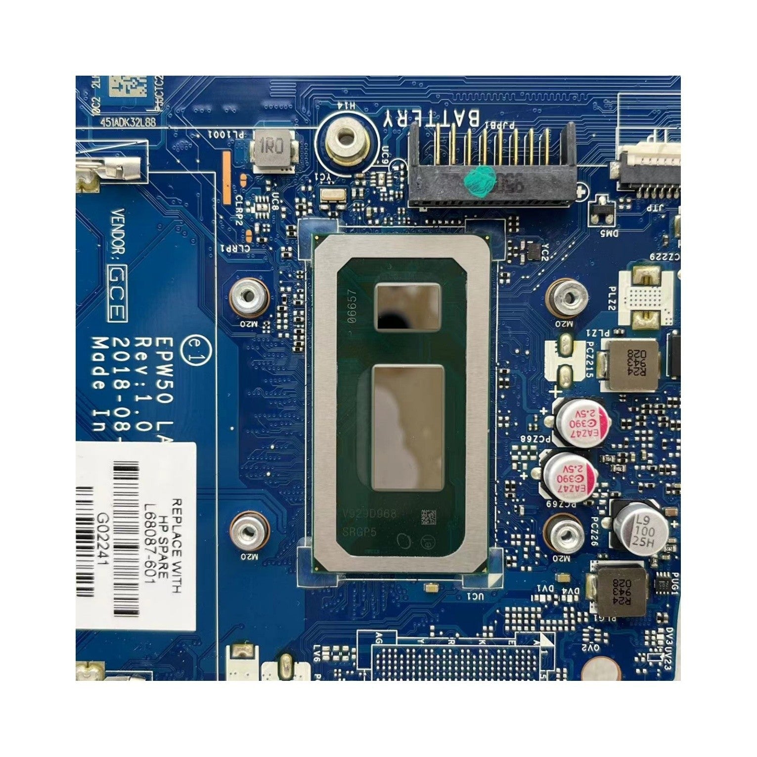 LA-G07FP HP 15-DA Motherboard with i5-8265U CPU L49975-601 - Bighao-Era Laptop part