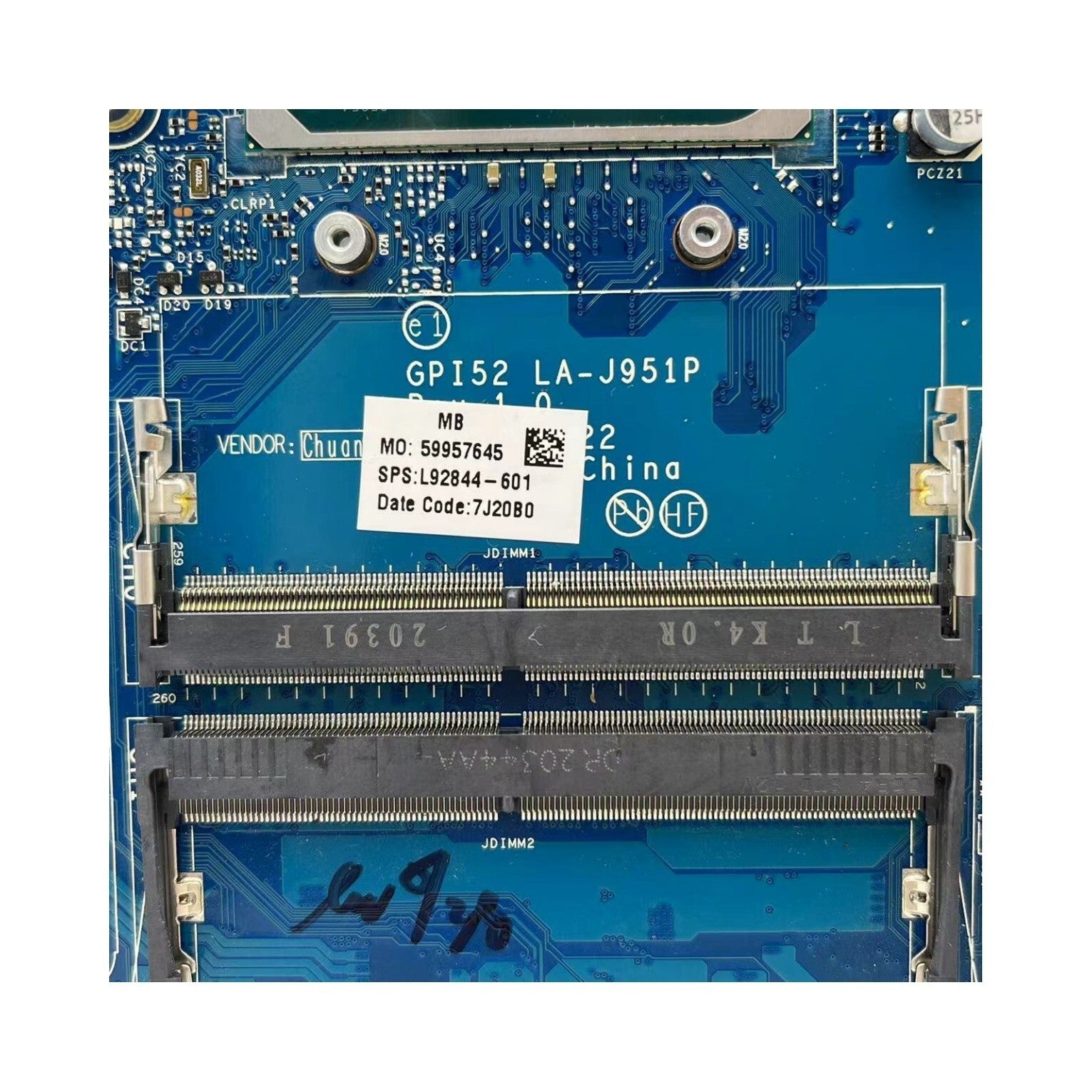 LA-J951P For HP 250 G7 Laptop Motherboard With i7-1065G7 CPU L92844-601 GPI52 - Bighao-Era Laptop part