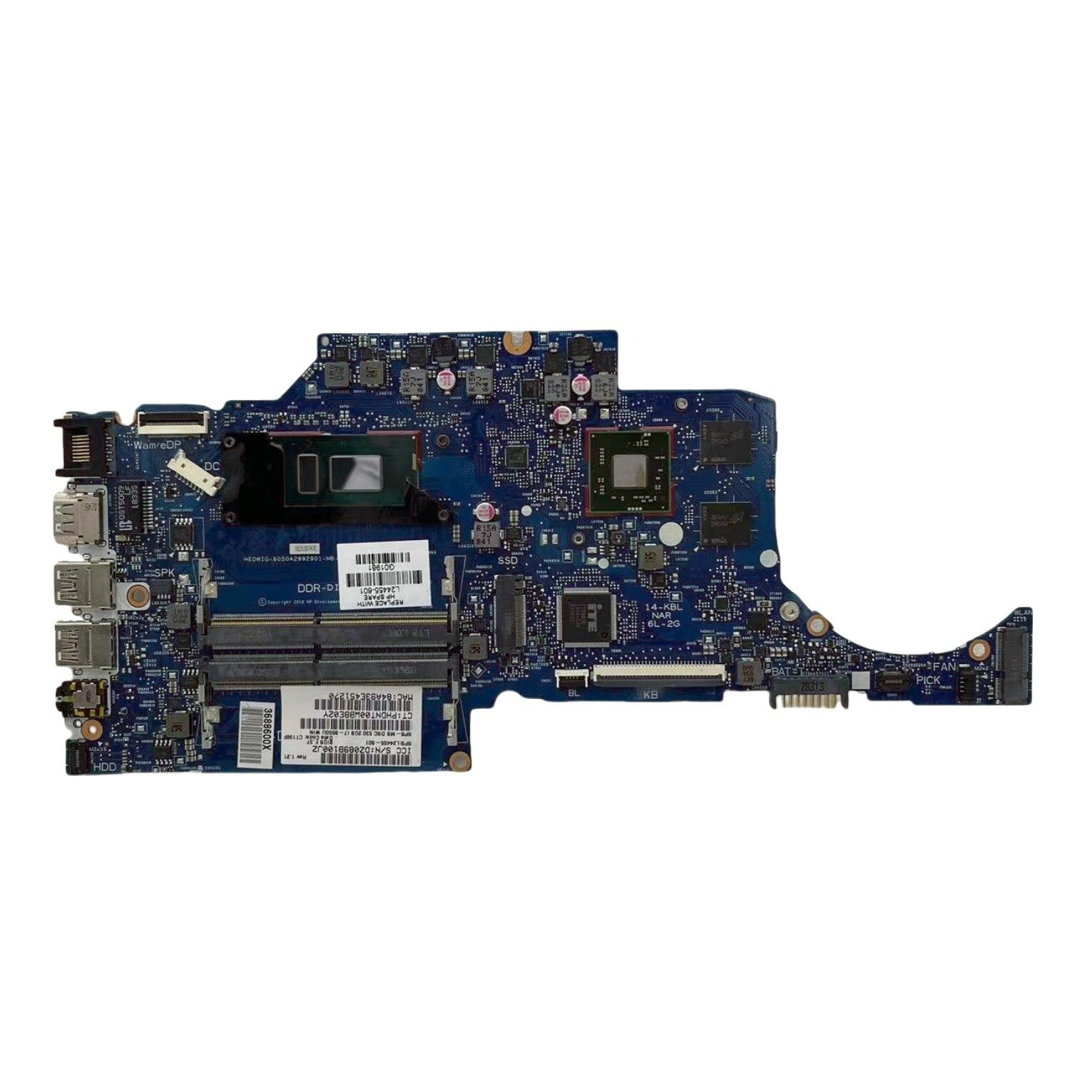 HP 14-CF Laptop Motherboard 6050A2992901 i7-8550U CPU R7 440 2G L24455-601 - Bighao-Era Laptop part