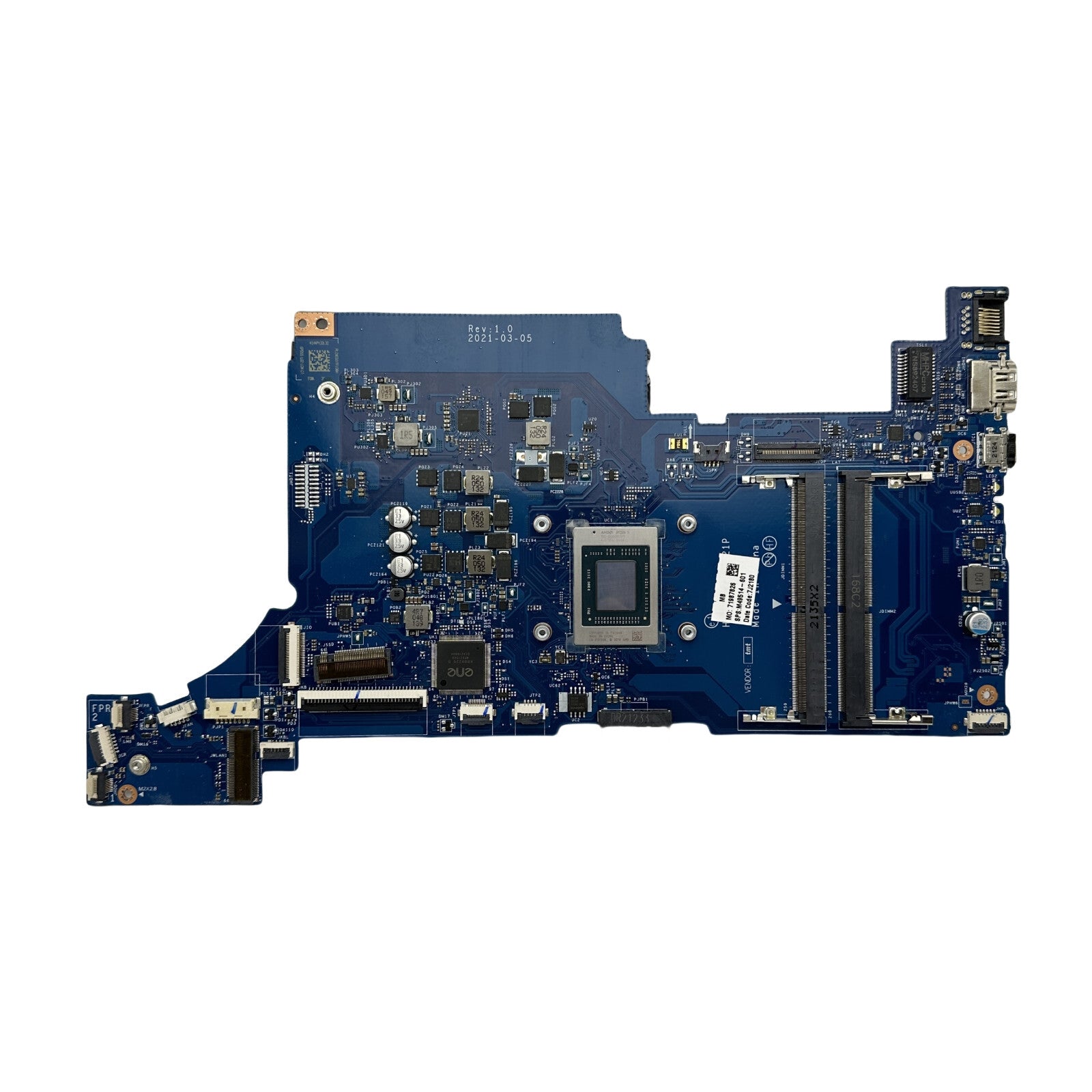 HPL51 LA-L021P HP 255 G8 Motherboard with R5-5500 CPU DDR4 M49514-601 - Bighao-Era Laptop part