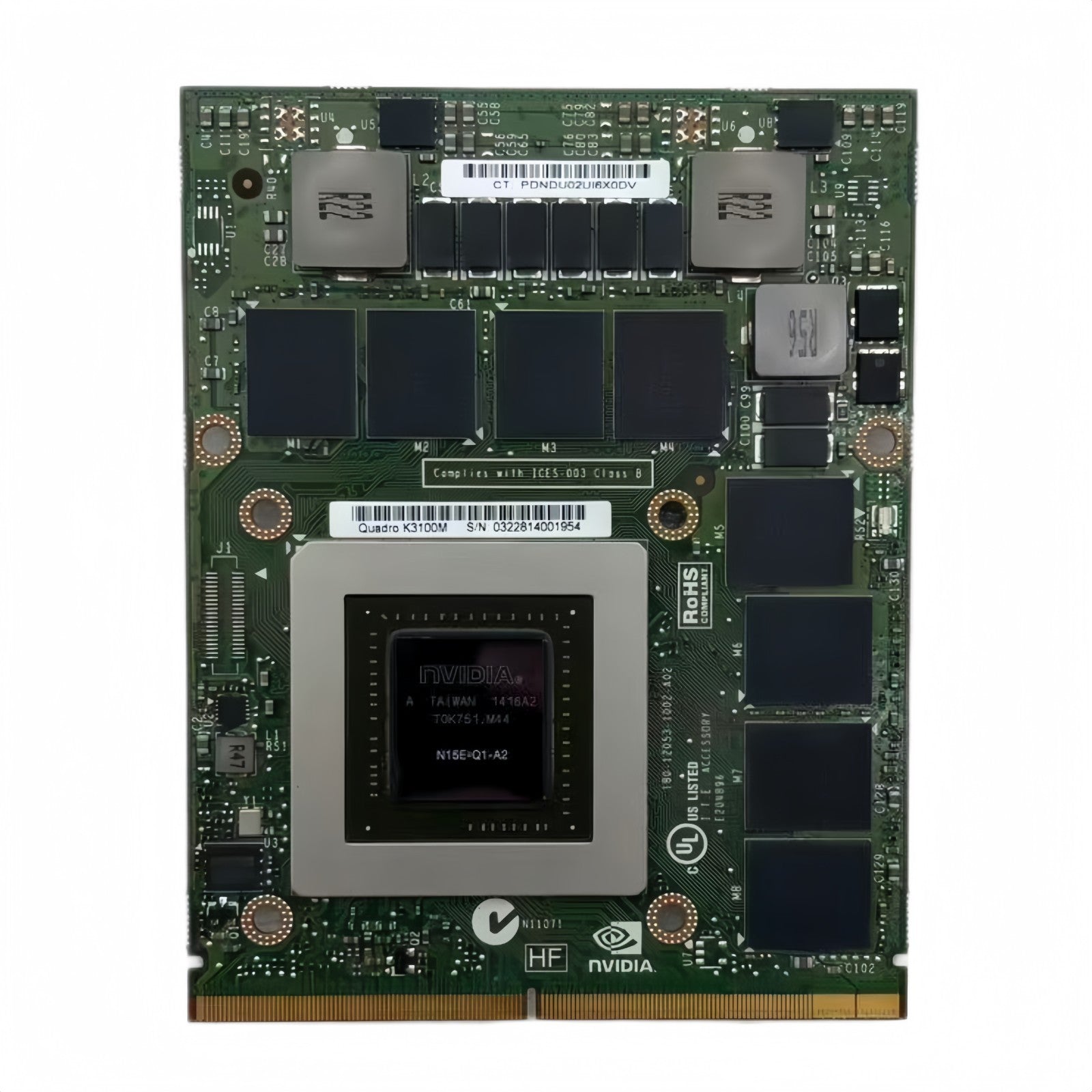 HP NVIDIA Quadro K3100M Graphics Card 4GB - 729546-001, 725328-001 - Bighao-Era Laptop part