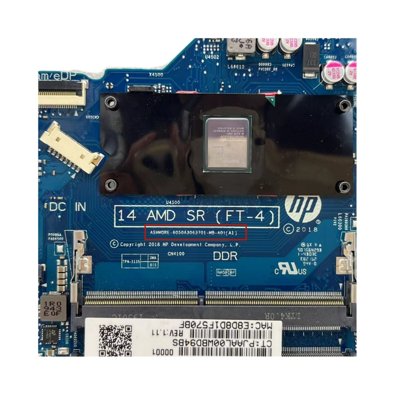 HP 14-DK Laptop Motherboard 6050A3063701 for A9-9425 CPU L46705-601 /001 - Bighao-Era Laptop part