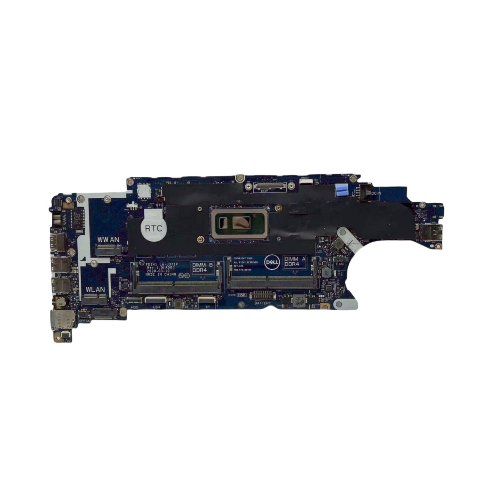 LA-J371P Motherboard for Dell Latitude 5410 Laptop - 02FGH4 Intel i5-10210U CPU - Bighao-Era Laptop part