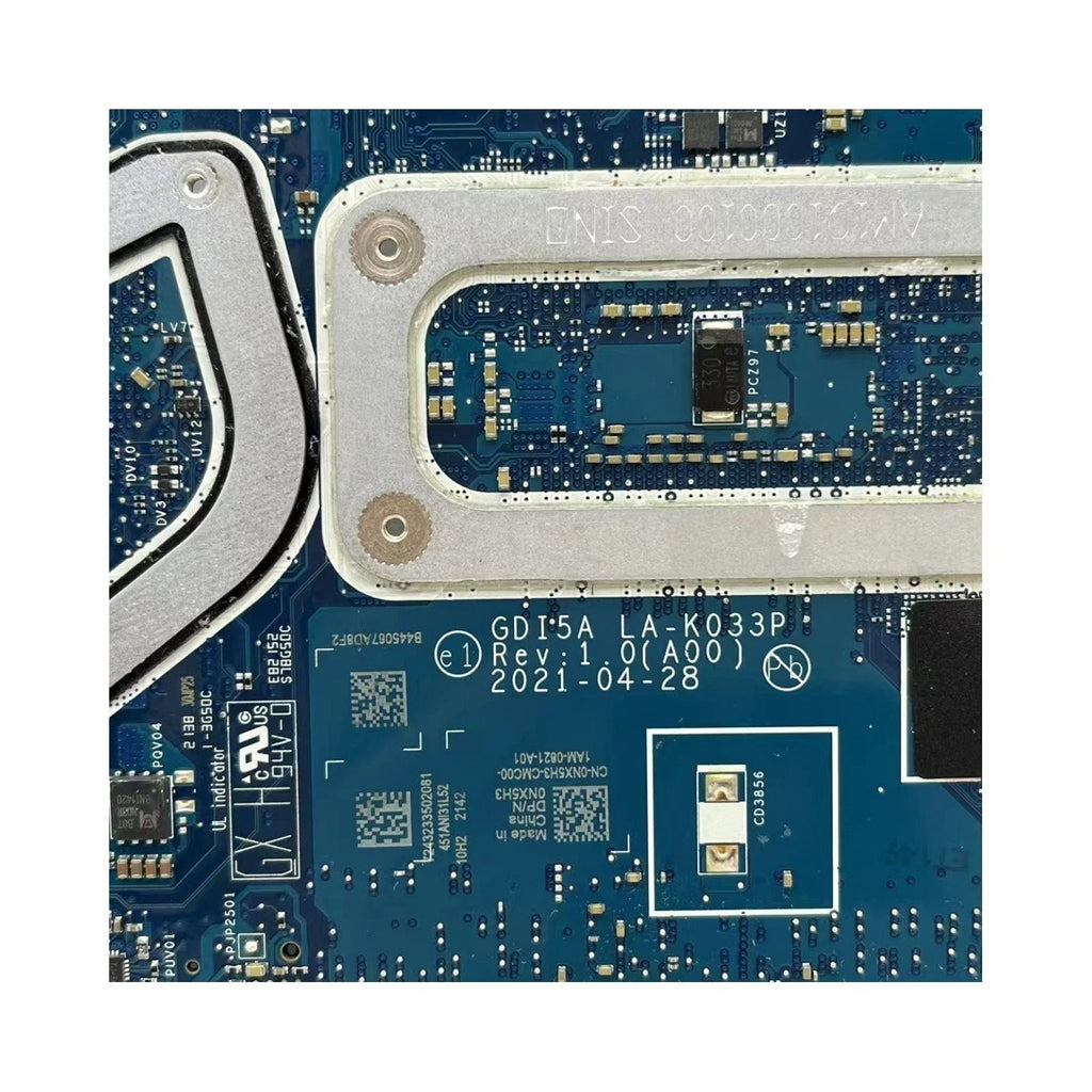 Dell Inspiron 3501 Motherboard LA-K033P with i7-1165G7 CPU and MX330 2GB Graphics - Bighao-Era Laptop part