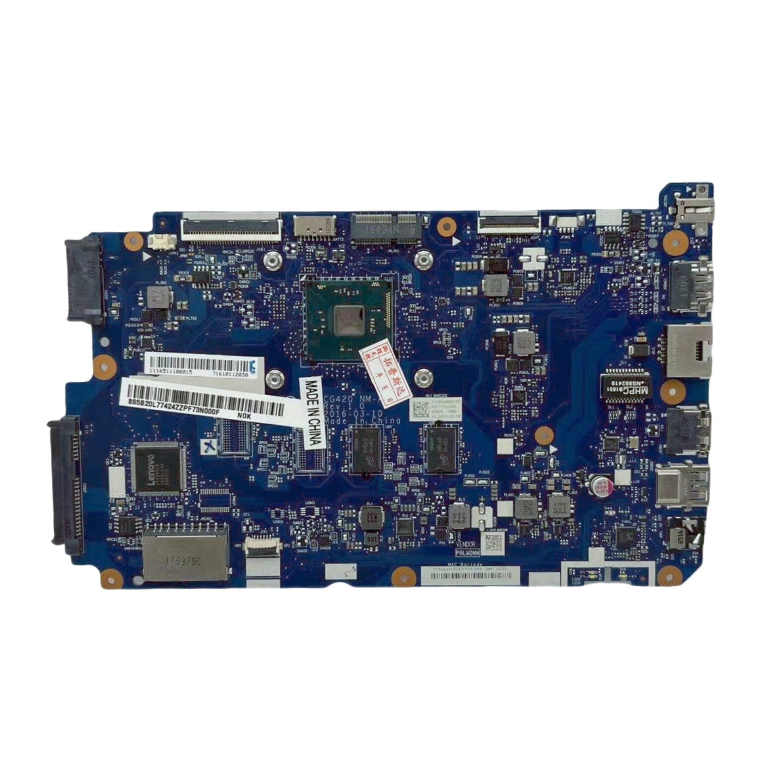 For Lenovo IdeaPad 110-14IBR Motherboard NM-A805 with N3060 CPU 2GB 5B20L77424 - Bighao-Era Laptop part