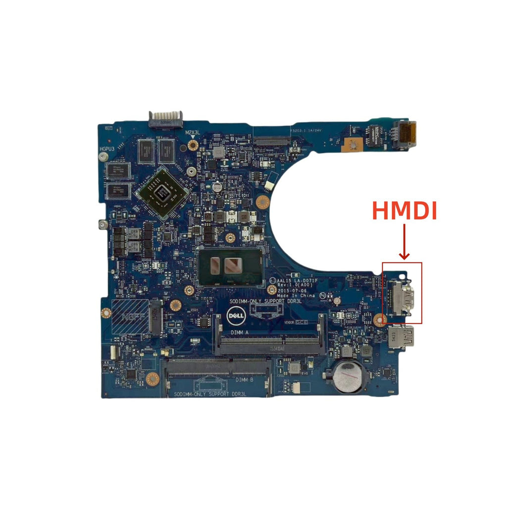 DELL Inspiron 5459 Motherboard LA-D071P i7-6500U R5 M335/4G for 5459 5559 5759 - Bighao-Era Laptop part