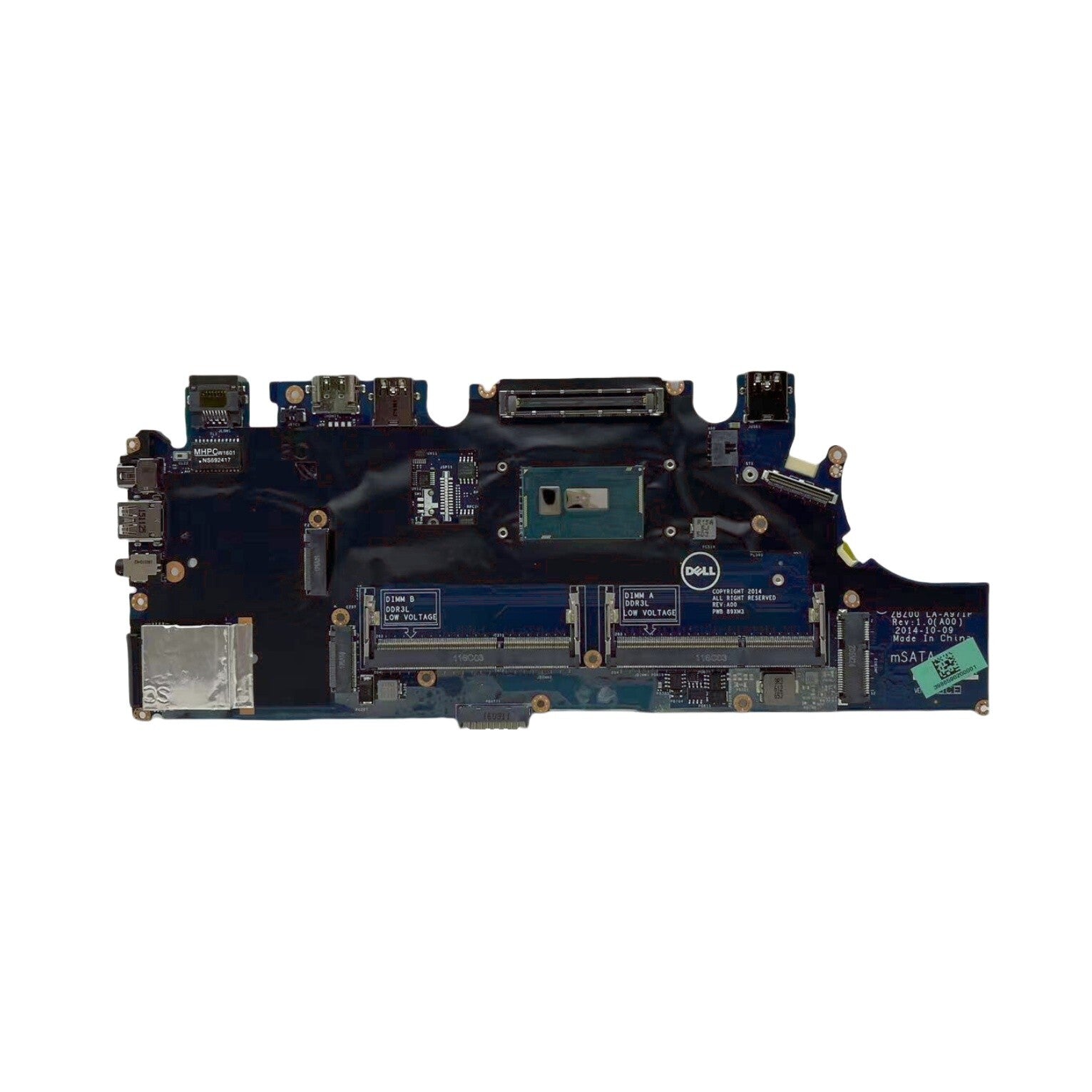Dell Latitude E7250 Motherboard LA-A971P with Intel i5-5300U CPU 0G9CNK - Bighao-Era Laptop part