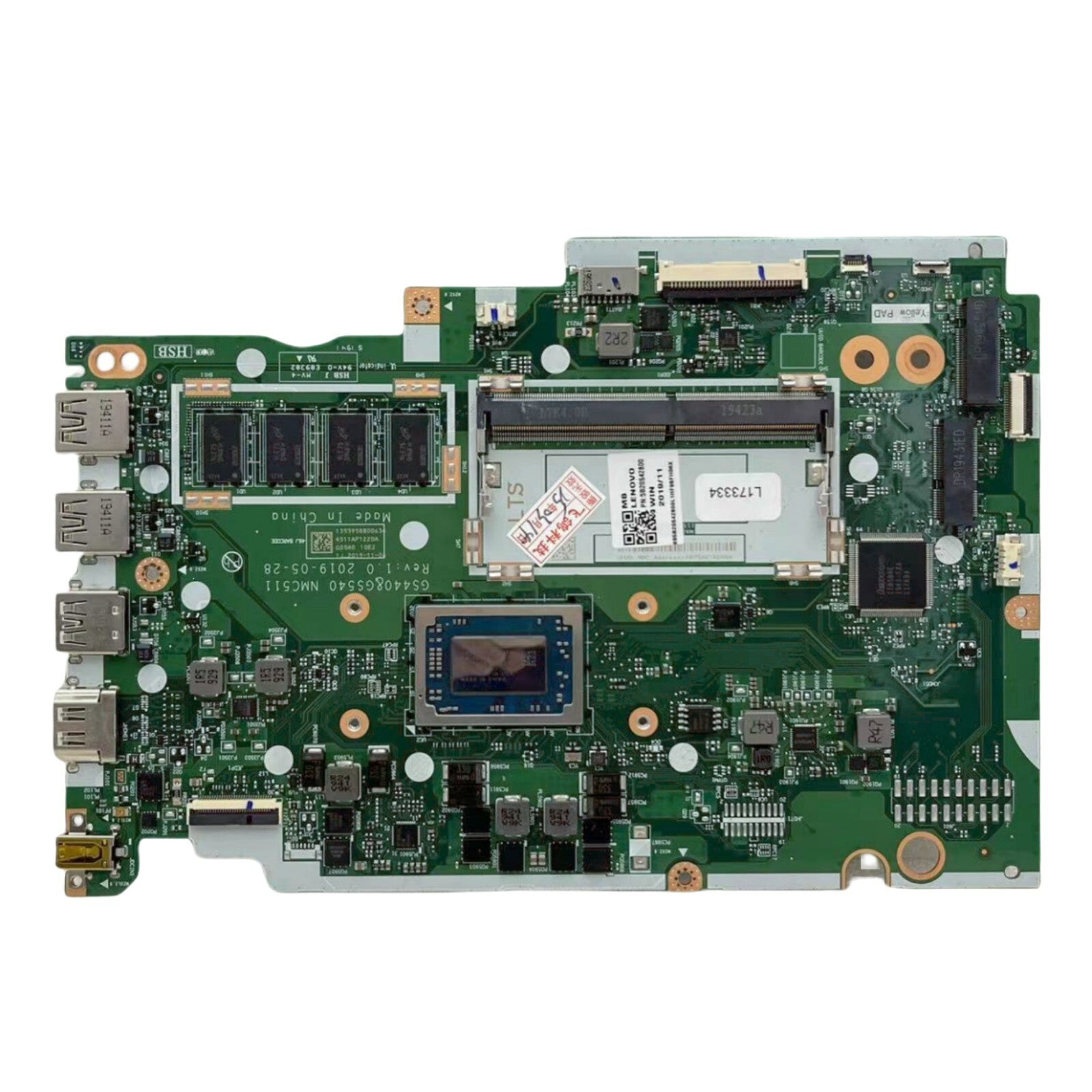 5B20S42800 Lenovo IdeaPad S145-15API Motherboard NM-C511 with R7-3700U CPU and 4GB RAM - Bighao-Era Laptop part