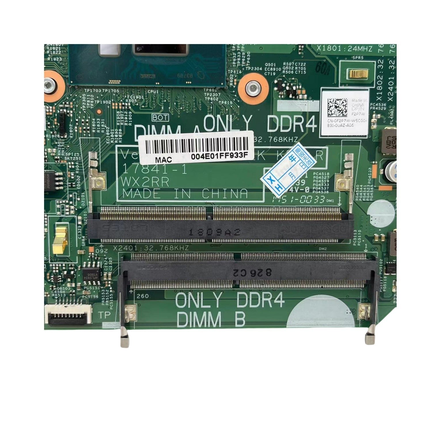 Dell Inspiron 3576 Motherboard 17841-1 for i7-8550U CPU with 520 2G-GPU - Bighao-Era Laptop part