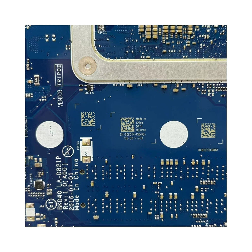 DELL Inspiron 7460 Motherboard LA-D821P with 940MX 2G GPU and i7-7500U 00KC1H - Bighao-Era Laptop part