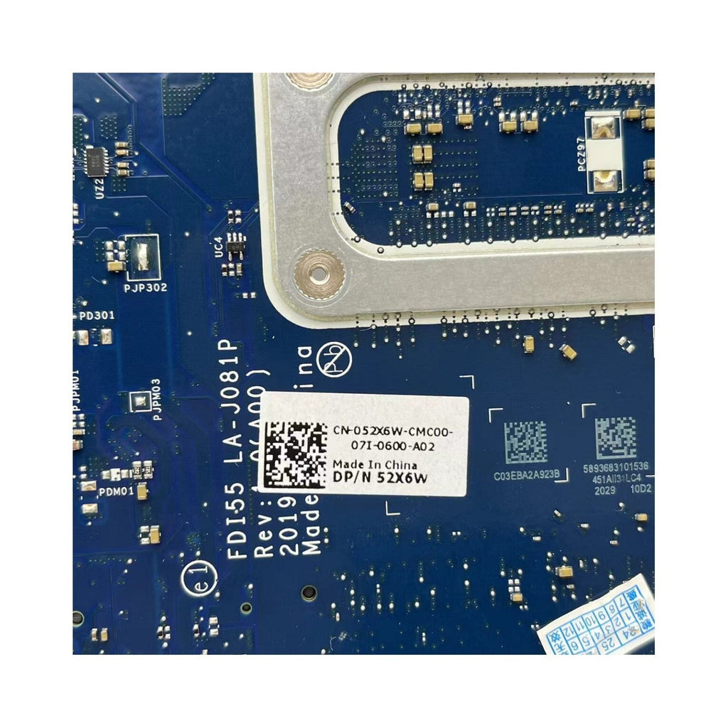 Dell Inspiron 3593 Motherboard LA-J081P with i3-1005G1 CPU - Replacement for 052X6W - Bighao-Era Laptop part