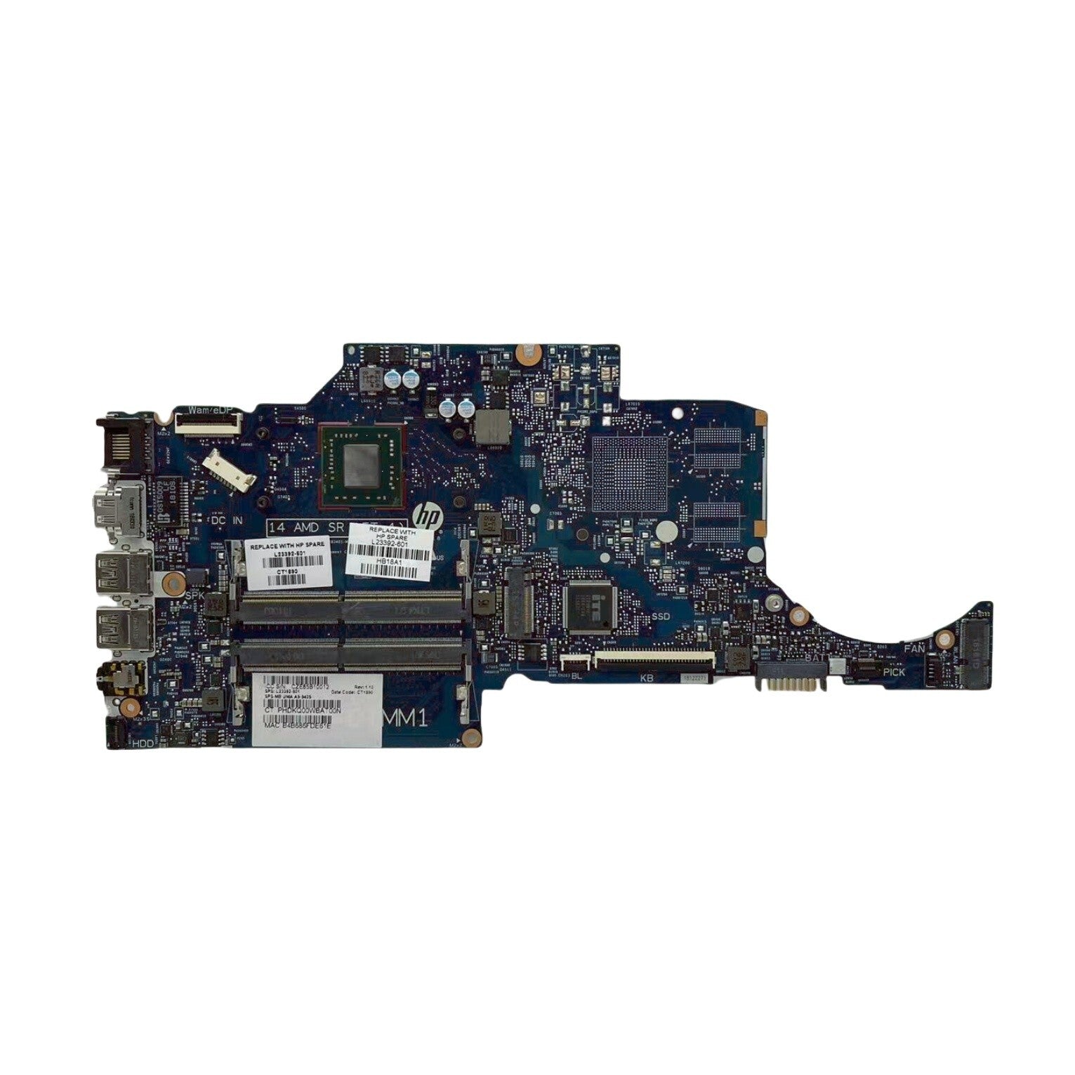 HP 14-CM Motherboard 6050A2983401 for L23392-001 L23392-601 with A9-9425 CPU - Bighao-Era Laptop part