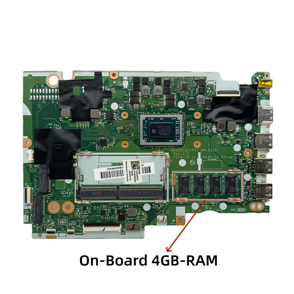 Lenovo IdeaPad V15-ADA Motherboard NM-D151 - High-Quality Replacement 0/4GB-RAM 5B20S44347 - Bighao-Era Laptop part