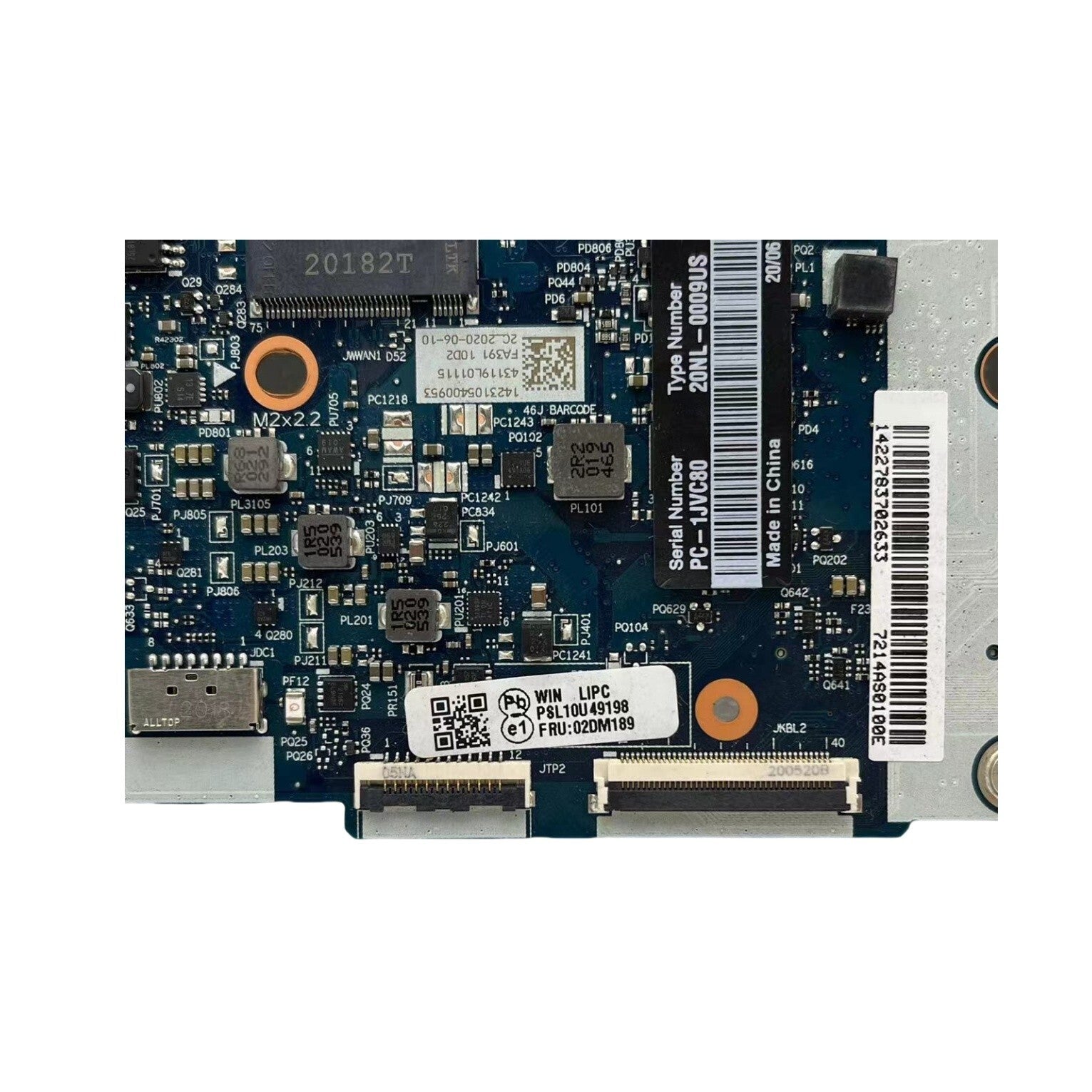 FRU:02DM189 Lenovo ThinkPad X395 Motherboard NM-C181 AMD R5-3500U 8GB - Bighao-Era Laptop part