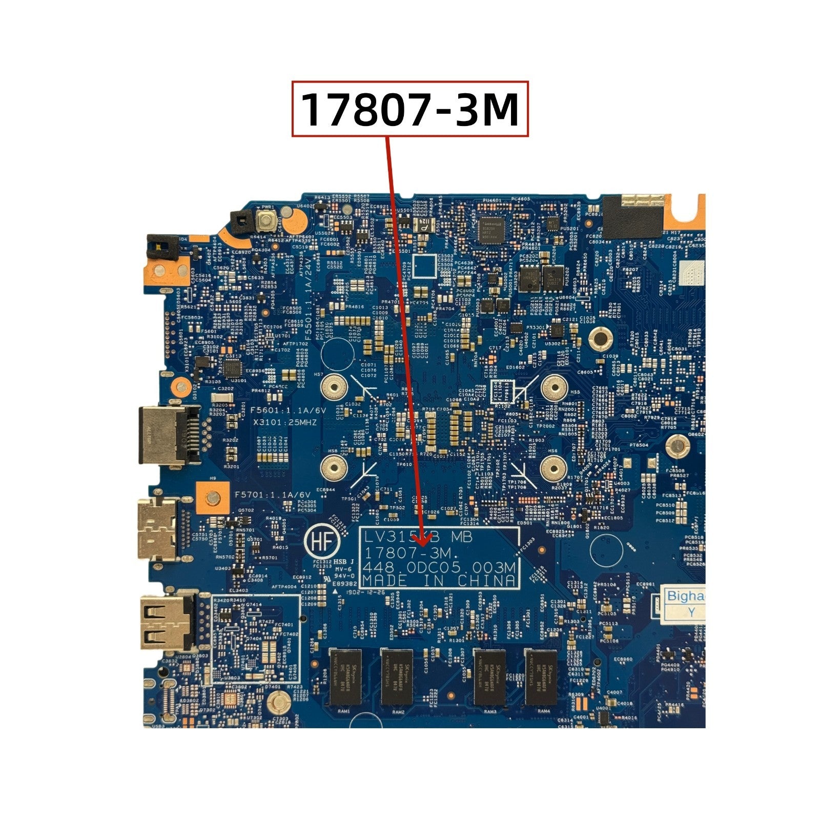 Lenovo V130-15IKB Motherboard i3-6006U i5-7200U CPU 4GB UMA 17807-3M 5B20R33550 - Bighao-Era Laptop part