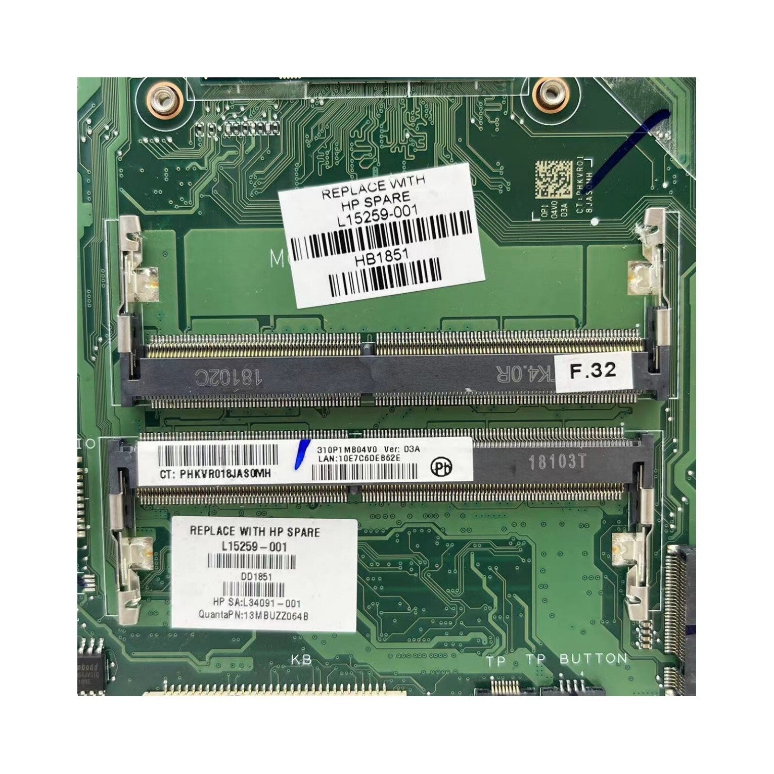 HP Pavilion 240 G6 Motherboard DA0P1BMB6D0 for i3-7020U - Enhance Your Laptop's Performance - Bighao-Era Laptop part