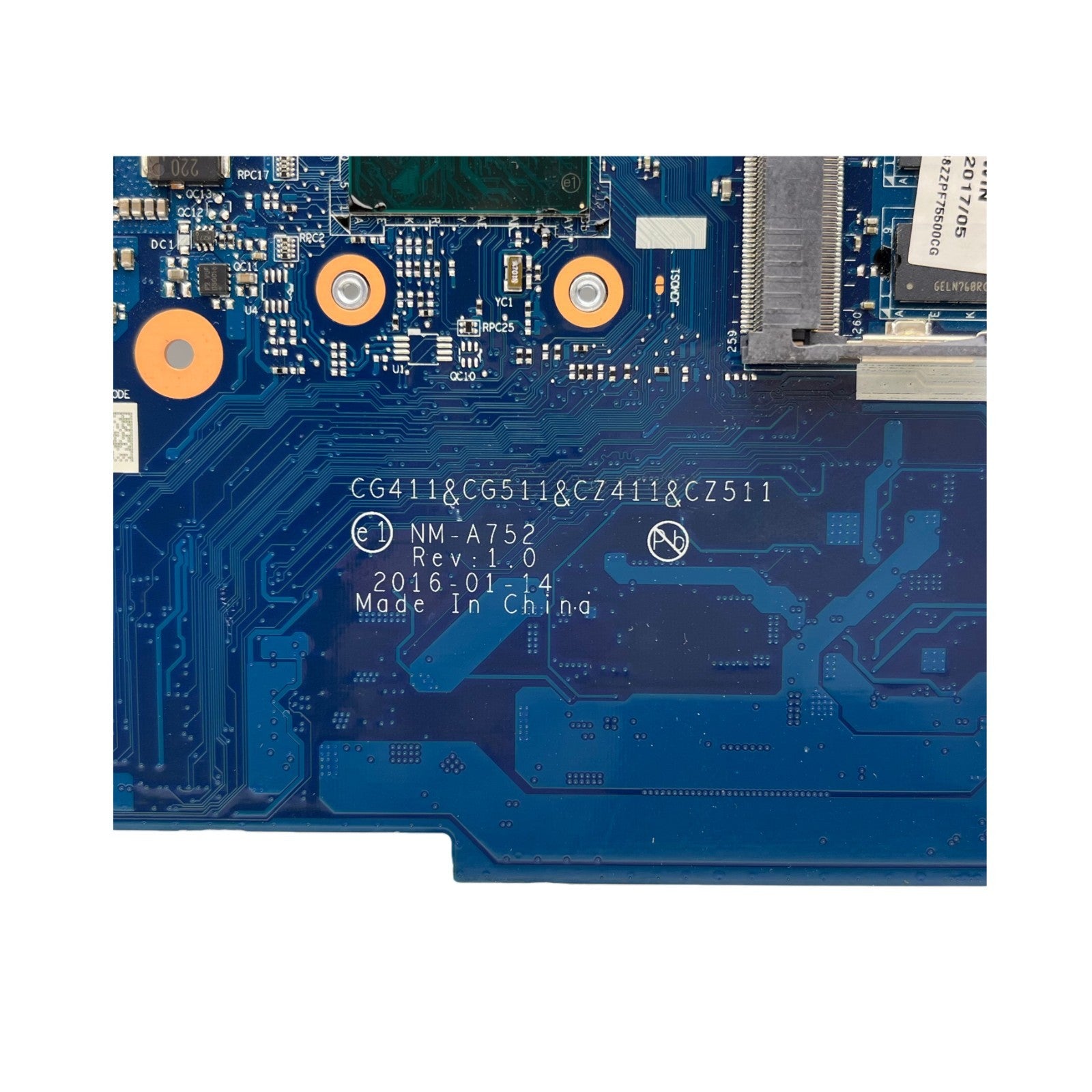 Lenovo Ideapad 510-15ISK Motherboard NM-A752 i5-6200U 4GB - 5B20L37538 - Bighao-Era Laptop part