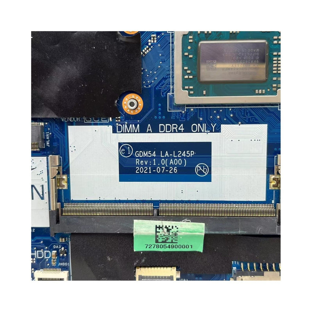 LA-L245P Dell Inspiron 15 3515 Motherboard with AMD R7-3700U CPU - Bighao-Era Laptop part