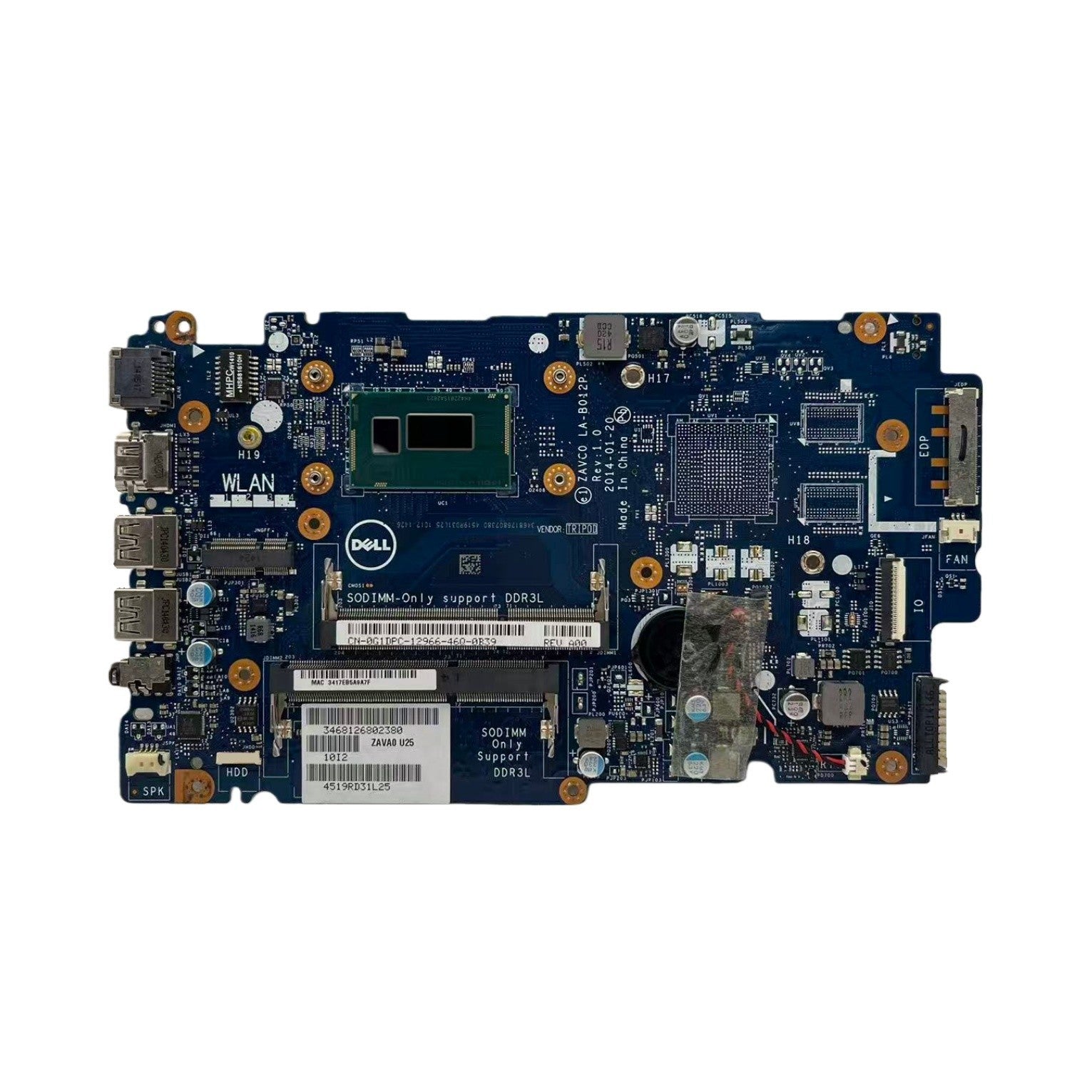 LA-B012P 0G1DPC For Dell Inspiron 5447 Laptop Motherboard With i5-4210U CPU UMA - Bighao-Era Laptop part
