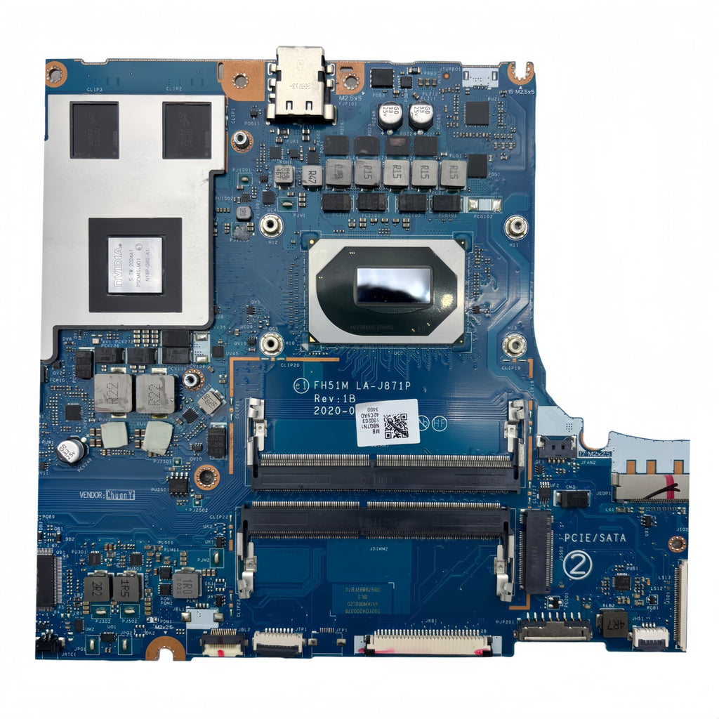 LA-J871P Motherboard Acer Nitro 5 AN517-52 AN515-55 i7-10750H 1650Ti-4GB Replacement - Bighao-Era Laptop part