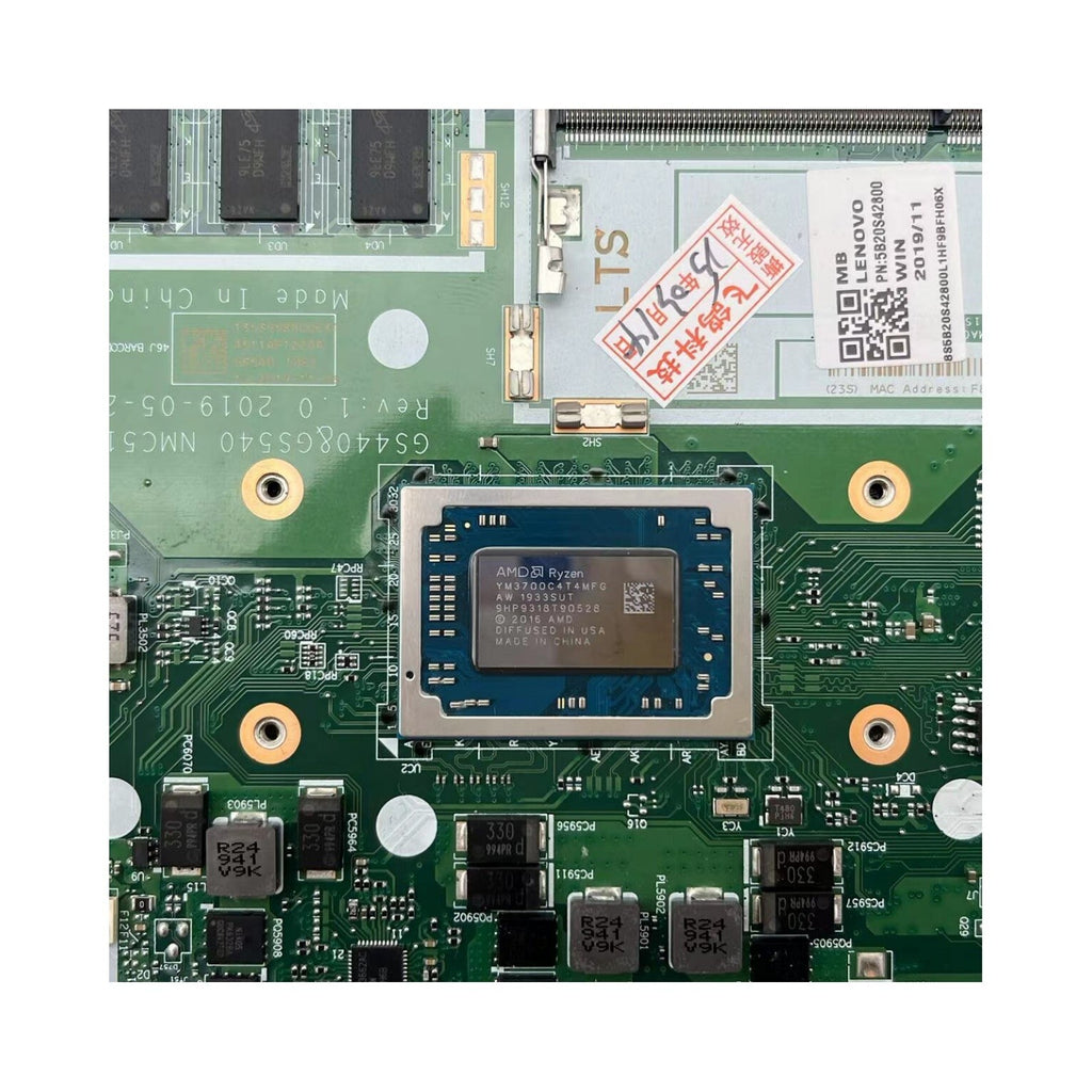5B20S42800 Lenovo IdeaPad S145-15API Motherboard NM-C511 with R7-3700U CPU and 4GB RAM - Bighao-Era Laptop part