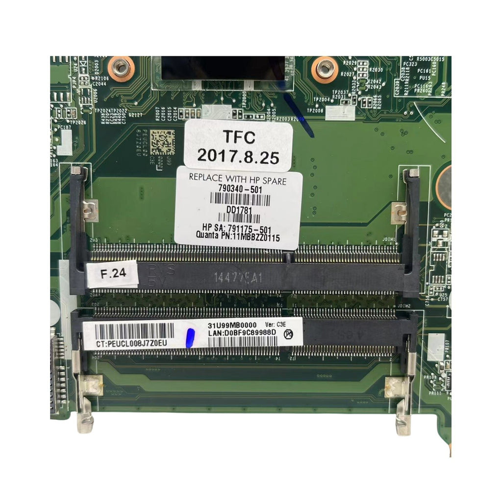HP Pavilion 15-F Laptop Motherboard DA0U99MB6C0 Compatible with E1-6010 CPU 790340-501/001 - Bighao-Era Laptop part