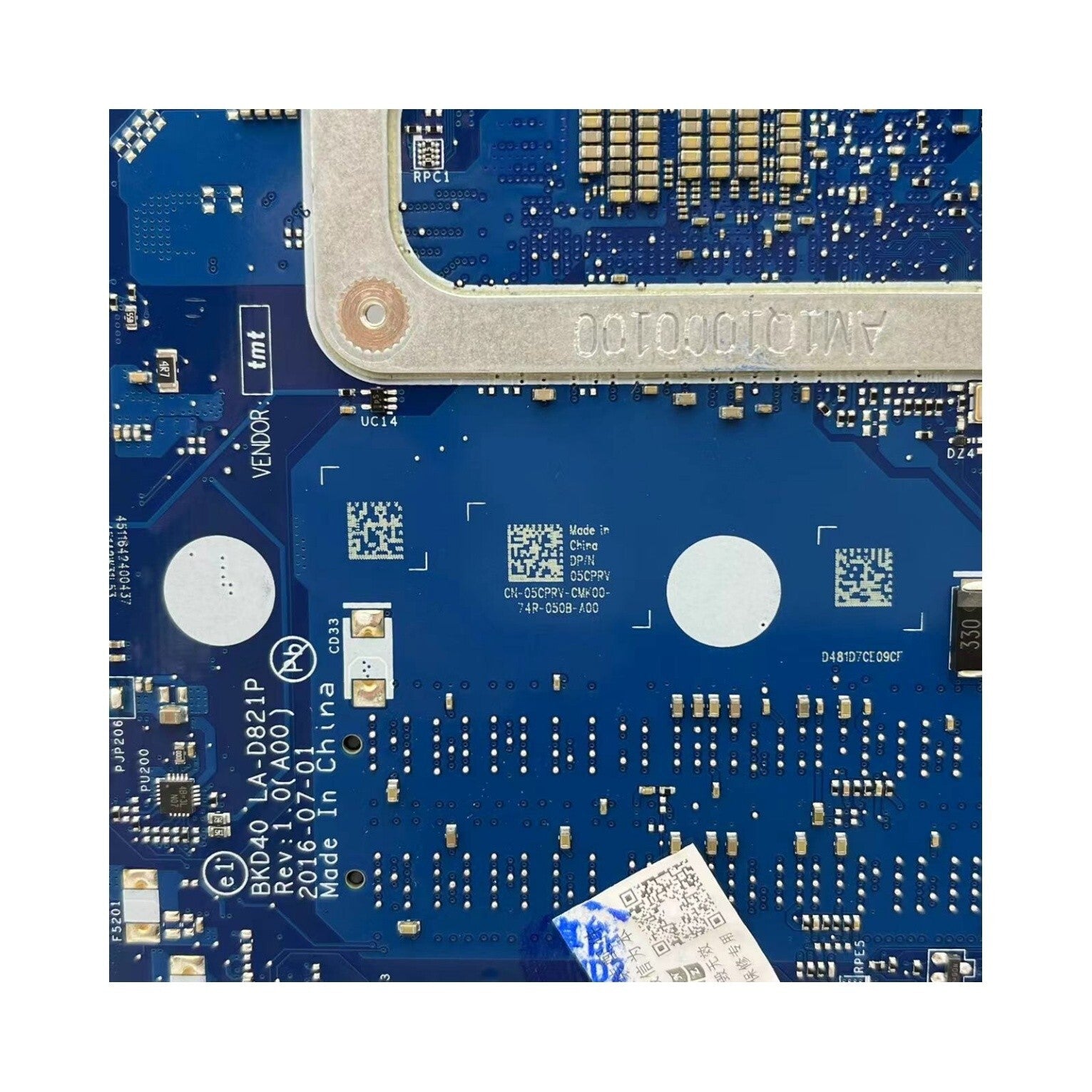 LA-D821P For DELL Inspiron 7460 7560 Motherboard 940MX 2G GPU i5-7200U 05CPRV - Bighao-Era Laptop part