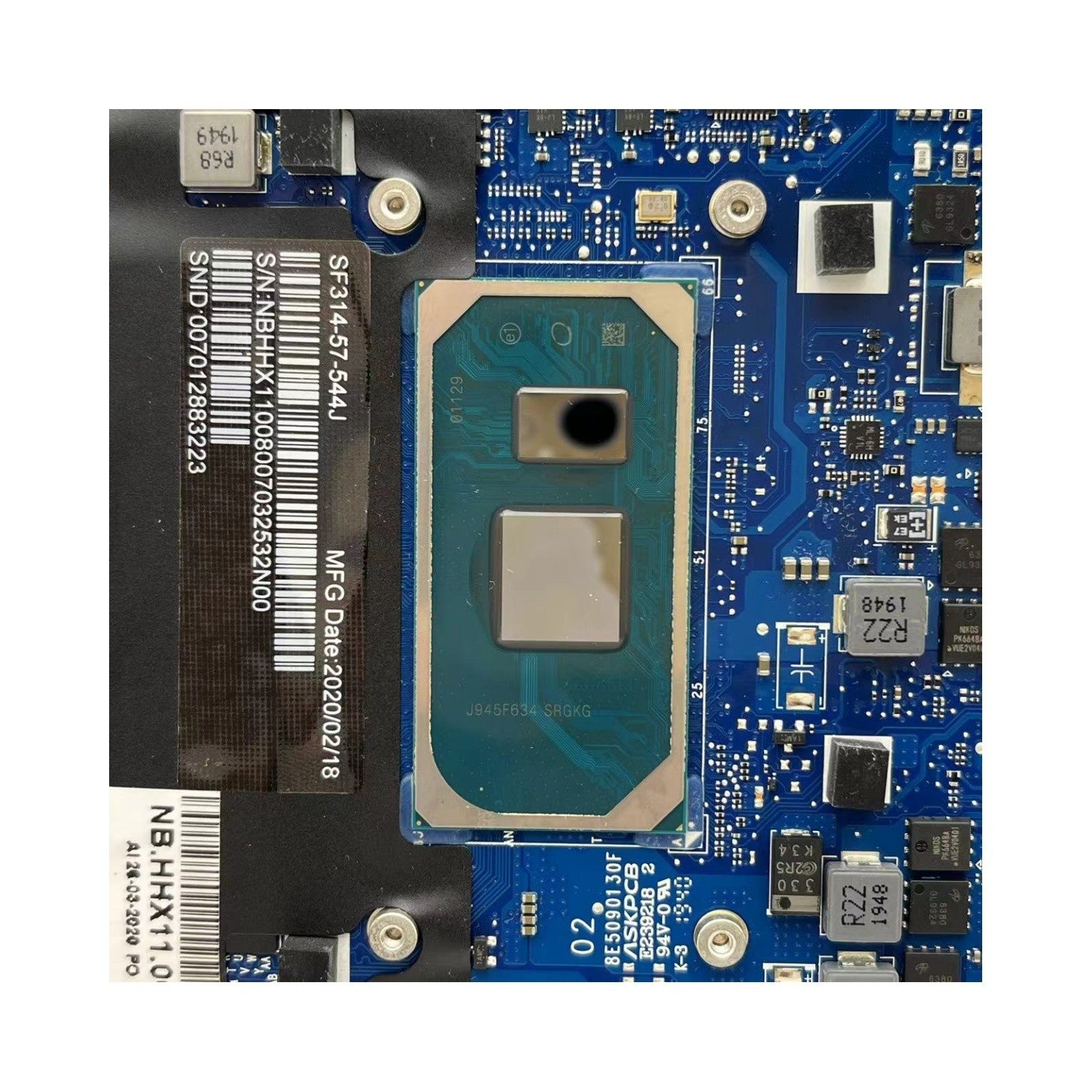 Acer Swift SF314-57 Motherboard NB8511_PCB_MB_V4 i5-1035G1 8GB NBHHX11008 - Bighao-Era Laptop part