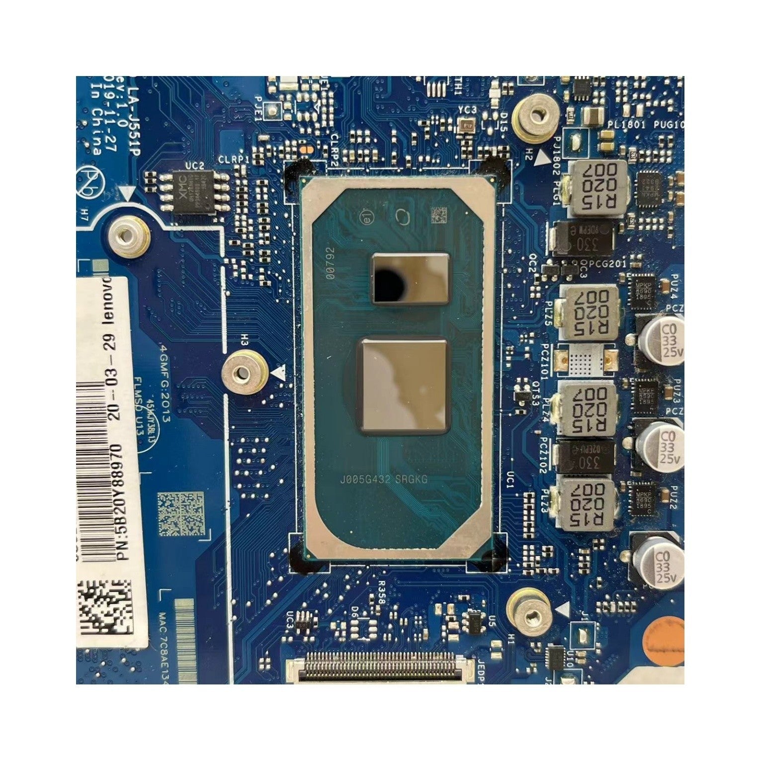 5B20Y88970 LA-J551P Lenovo Ideapad 5-14IIL05 Laptop Motherboard i5-1035G1 8G Replacement - Bighao-Era Laptop part