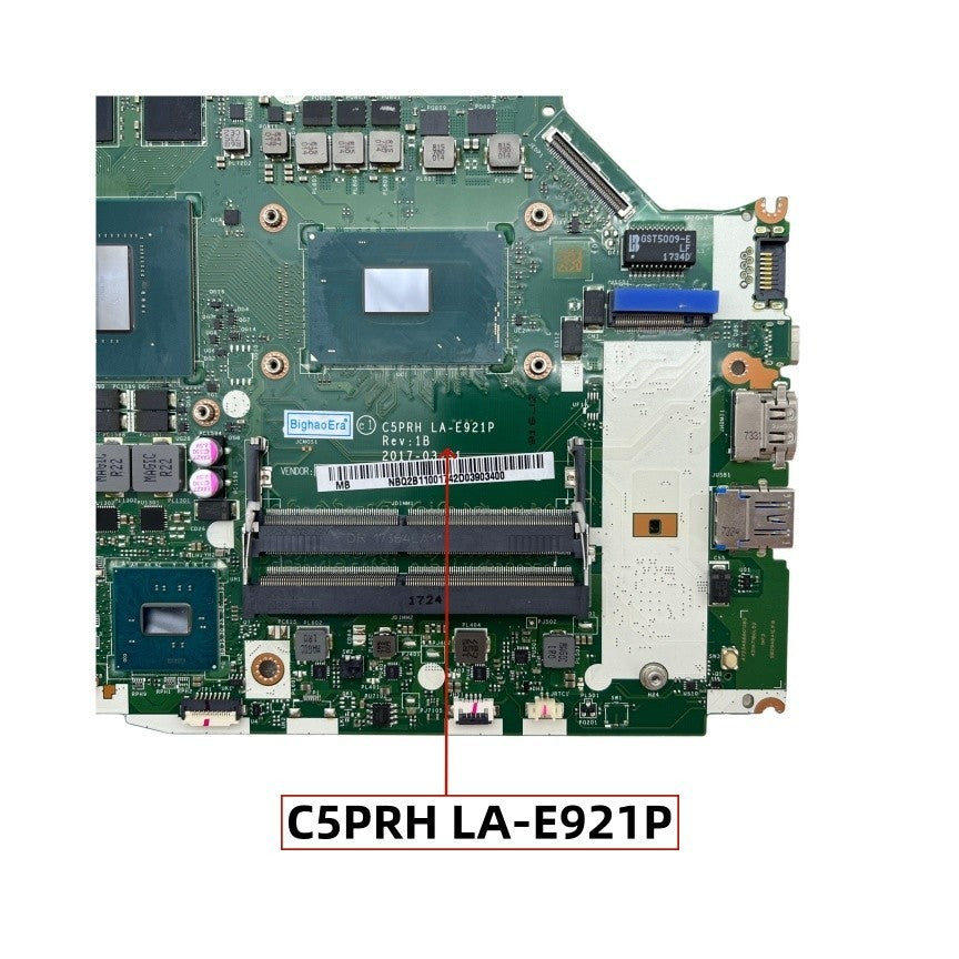 LA-E921P Acer Predator G3-571 G3-572 Motherboard i7-7700HQ GTX1060 6G GPU Replacement - Bighao-Era Laptop part