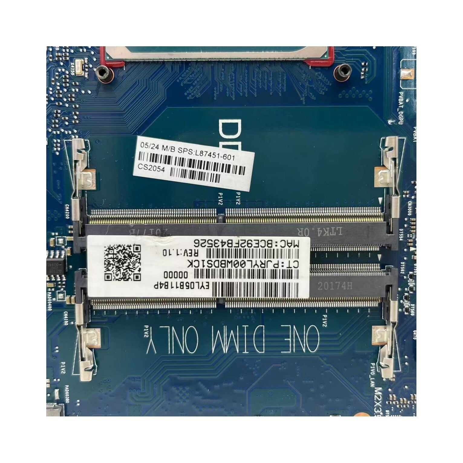 HP 17-BY Motherboard 6050A3168901 with i5-1035G1 CPU L87451-601 /001 for HP 17-BY Laptop - Bighao-Era Laptop part