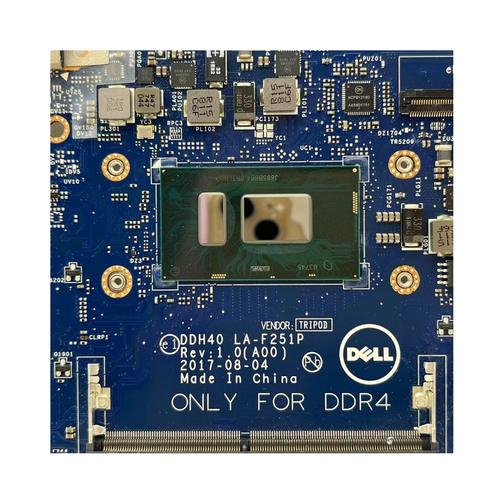 DELL Inspiron 7472 Motherboard LA-F251P i5-8250U DDH40 CN-0RN0N1 UMA - Bighao-Era Laptop part